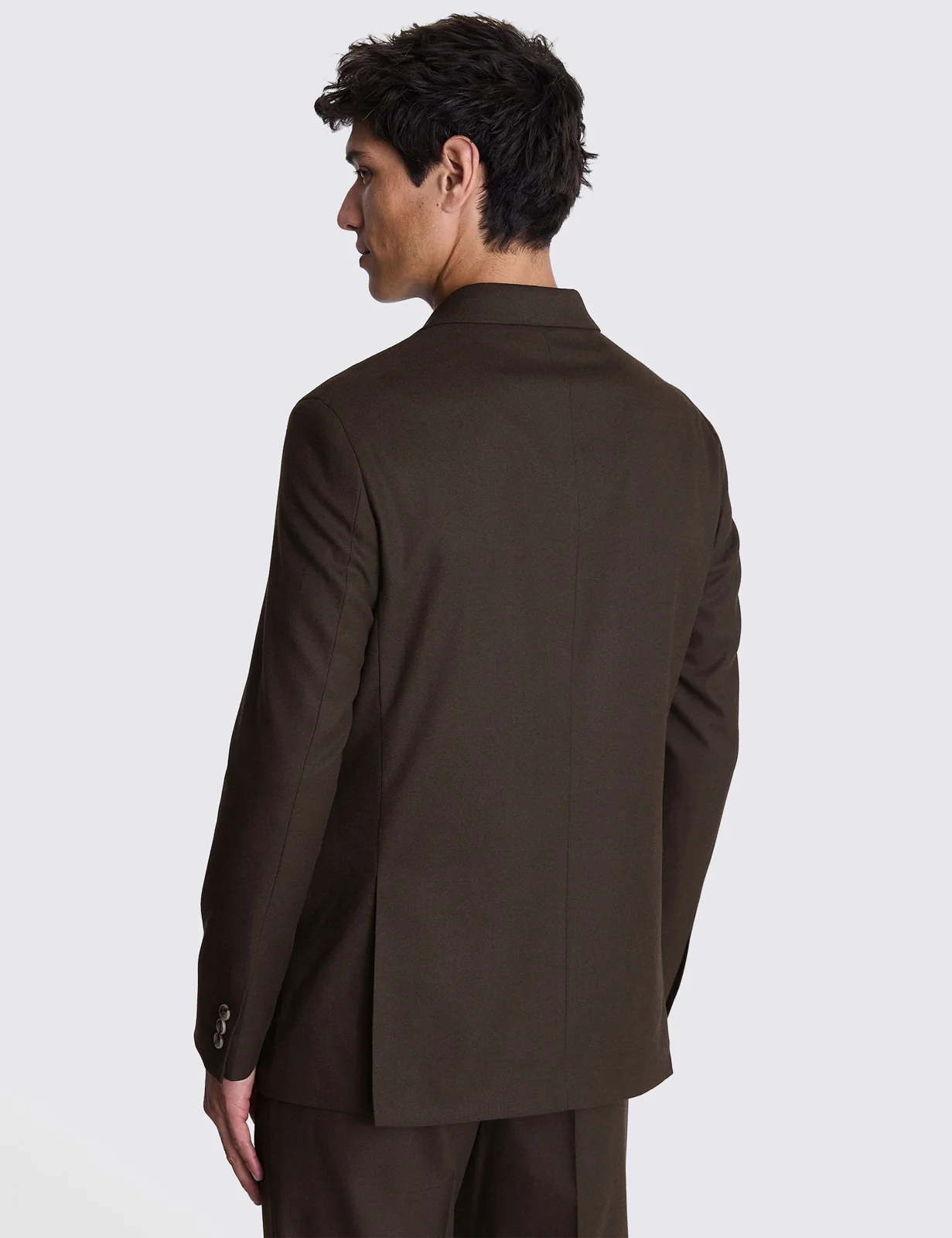 2 Piece Relaxed Fit Flannel Double Breasted Suit thumbnail 2