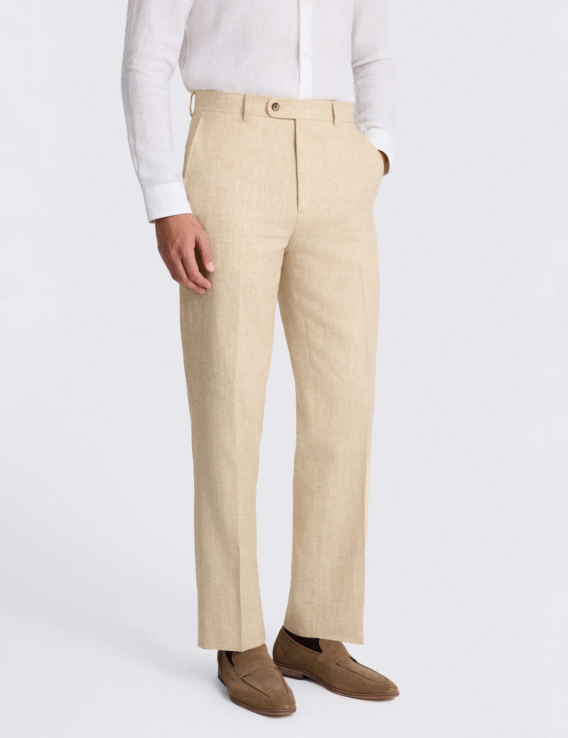 2 Piece Relaxed Fit Linen Cotton Twill Suit thumbnail 4