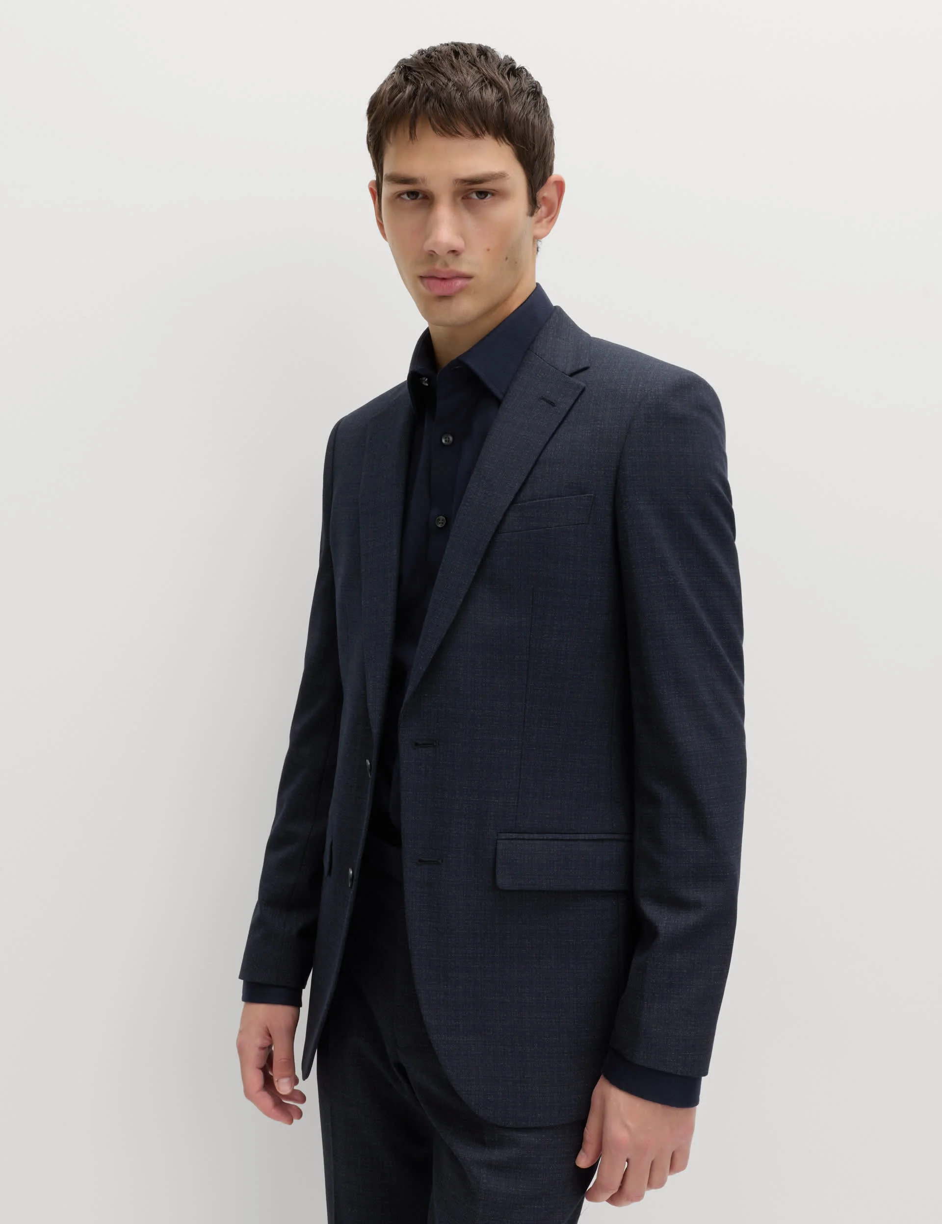 2 Piece Skinny Fit Textured Stretch Suit thumbnail 2