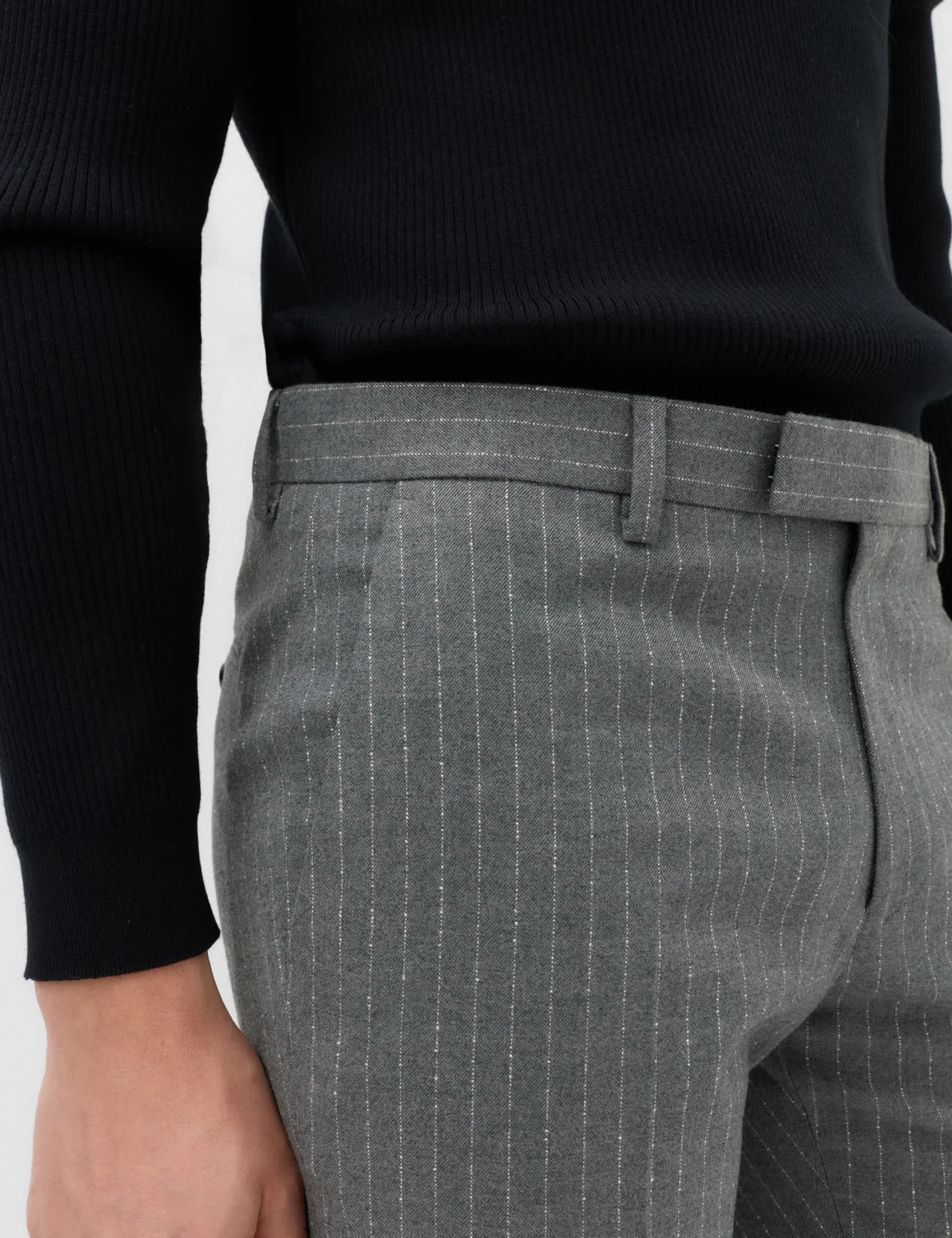 2 Piece Slim Fit Pin Stripe Stretch Suit primary image