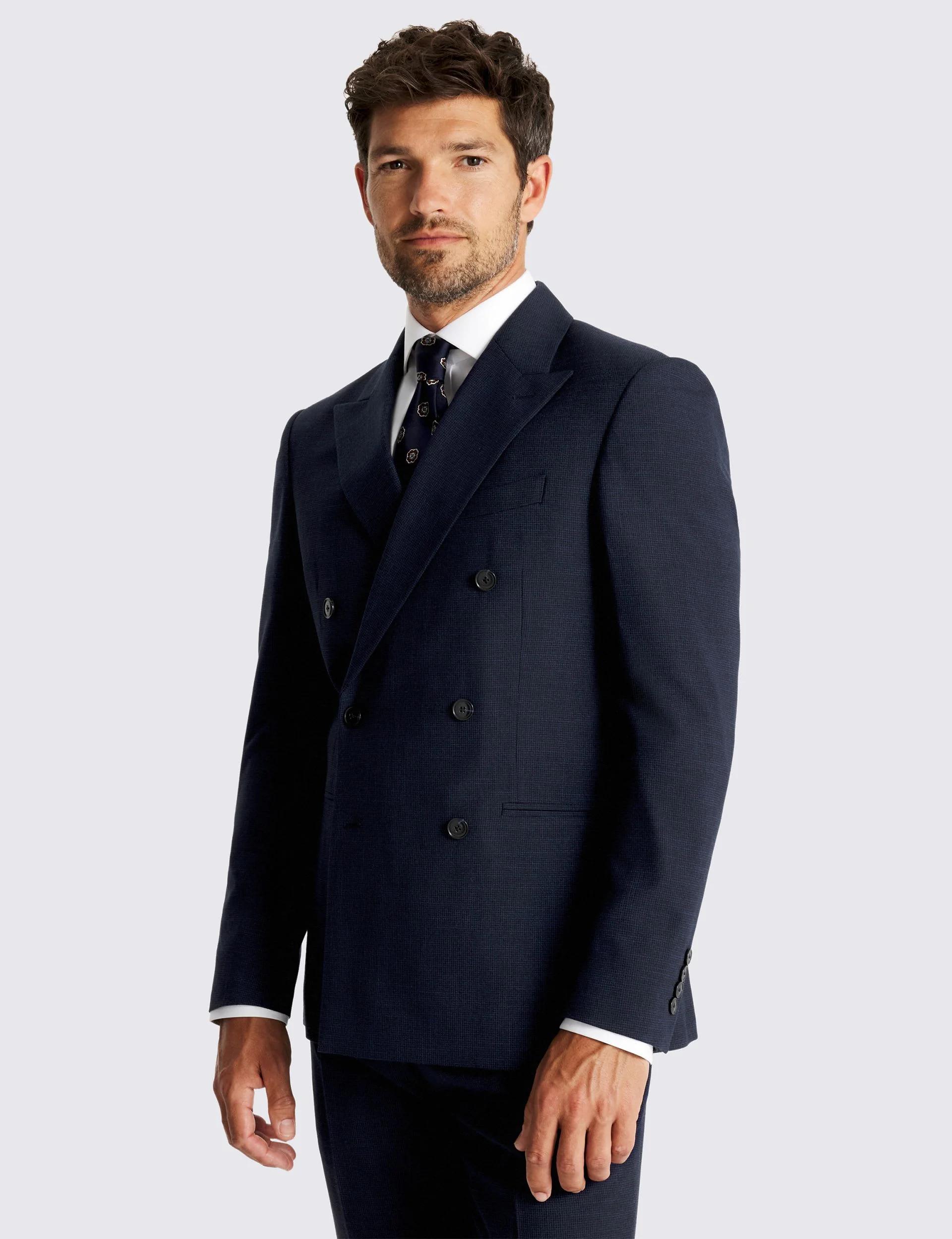 2 Piece Slim Fit Puppytooth Double Breasted Suits thumbnail 6