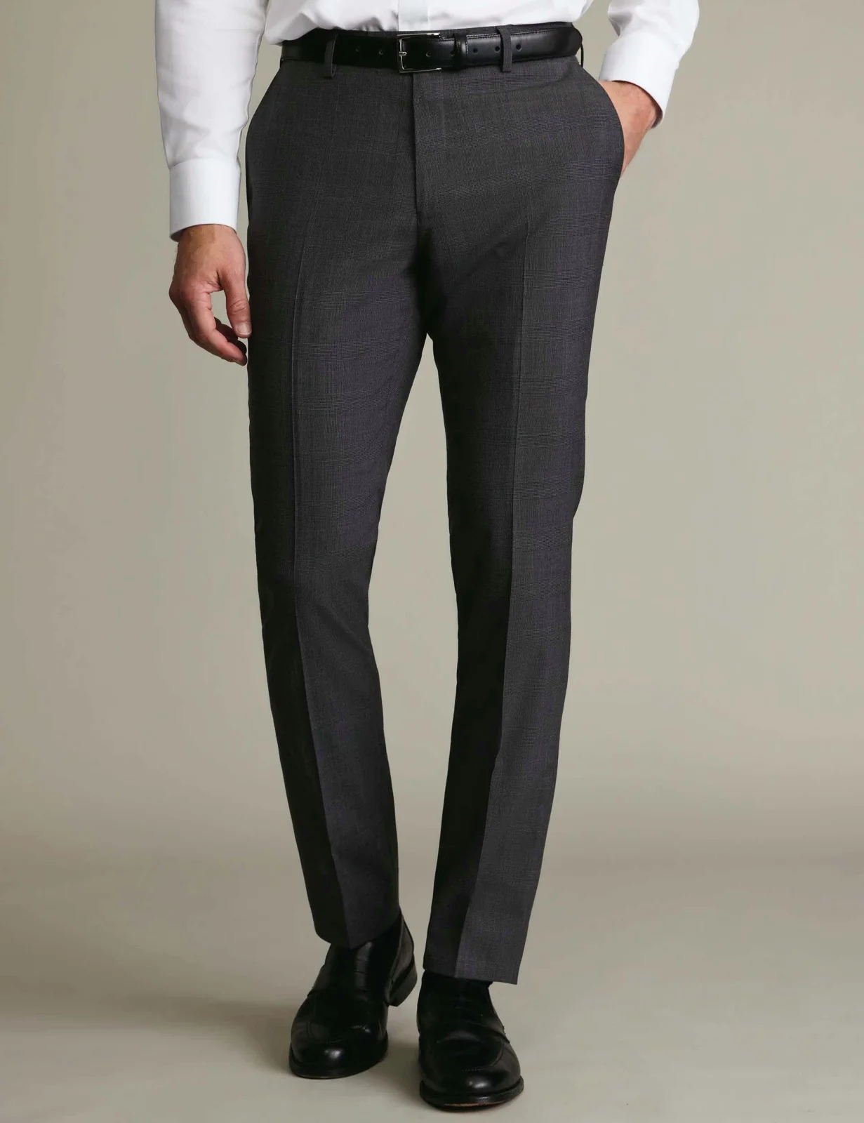 2 Piece Slim Fit Pure Wool Sharkskin Suit