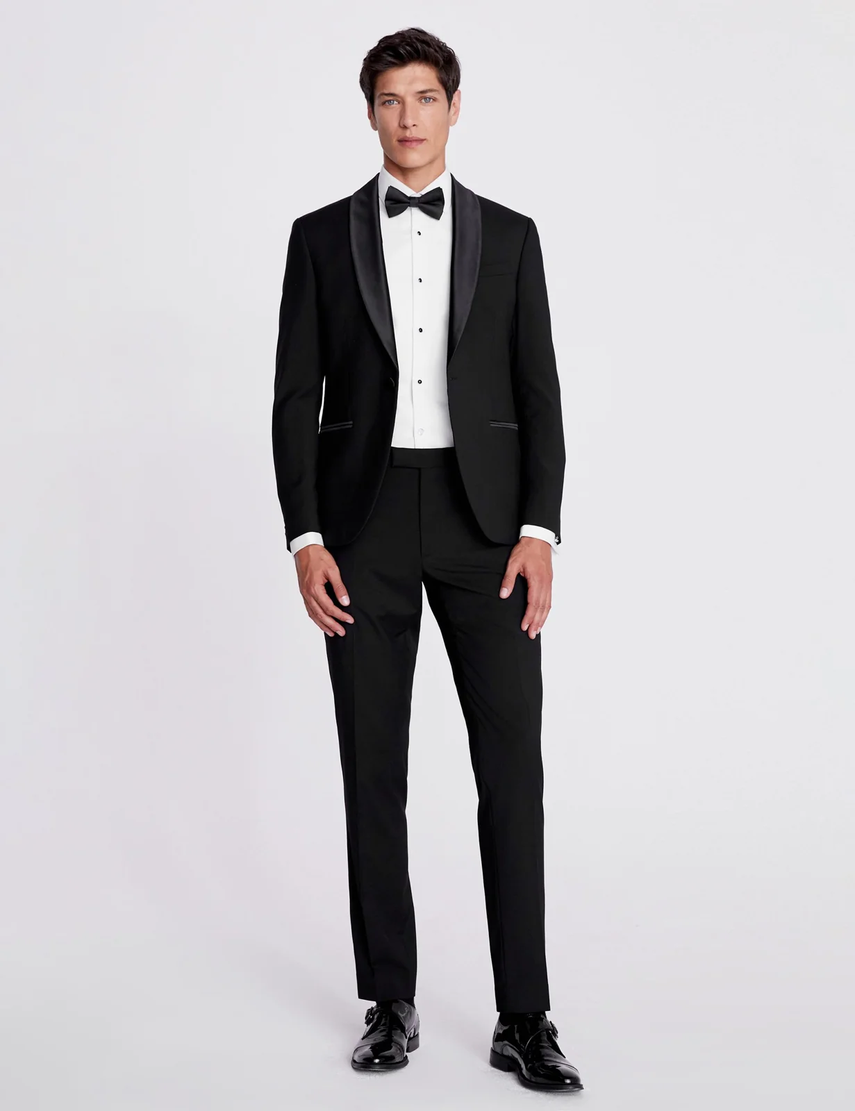 2 Piece Slim Fit Shawl Lapel Tuxedo Suit thumbnail 2