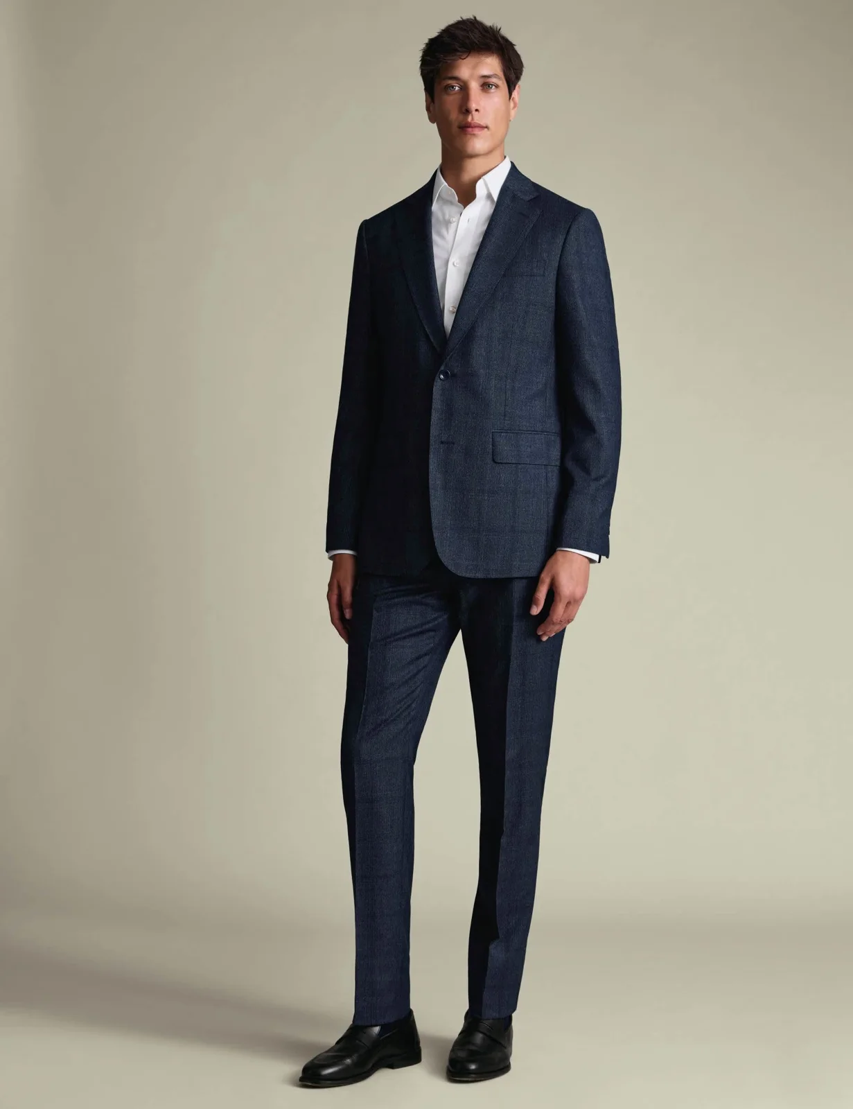 2 Piece Slim Fit Super 120s Merino Wool Suit thumbnail 5