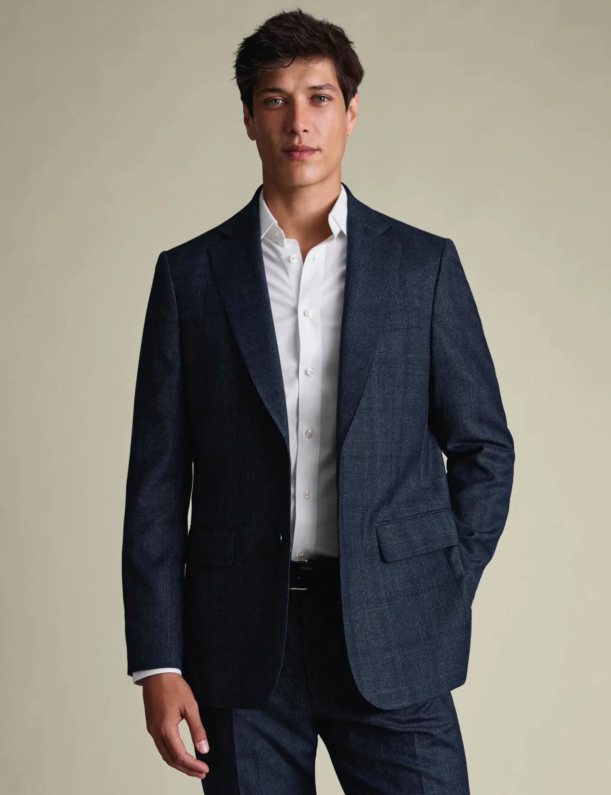 2 Piece Slim Fit Super 120s Merino Wool Suit thumbnail 6