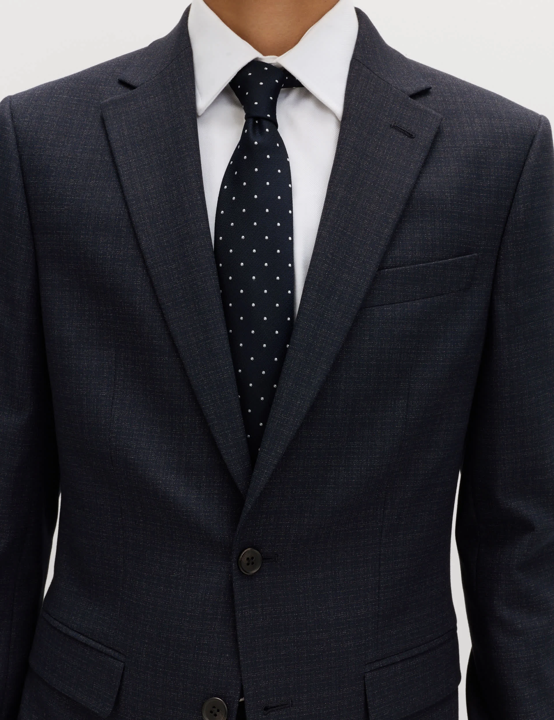 2 Piece Slim Fit Textured Stretch Suit thumbnail 3