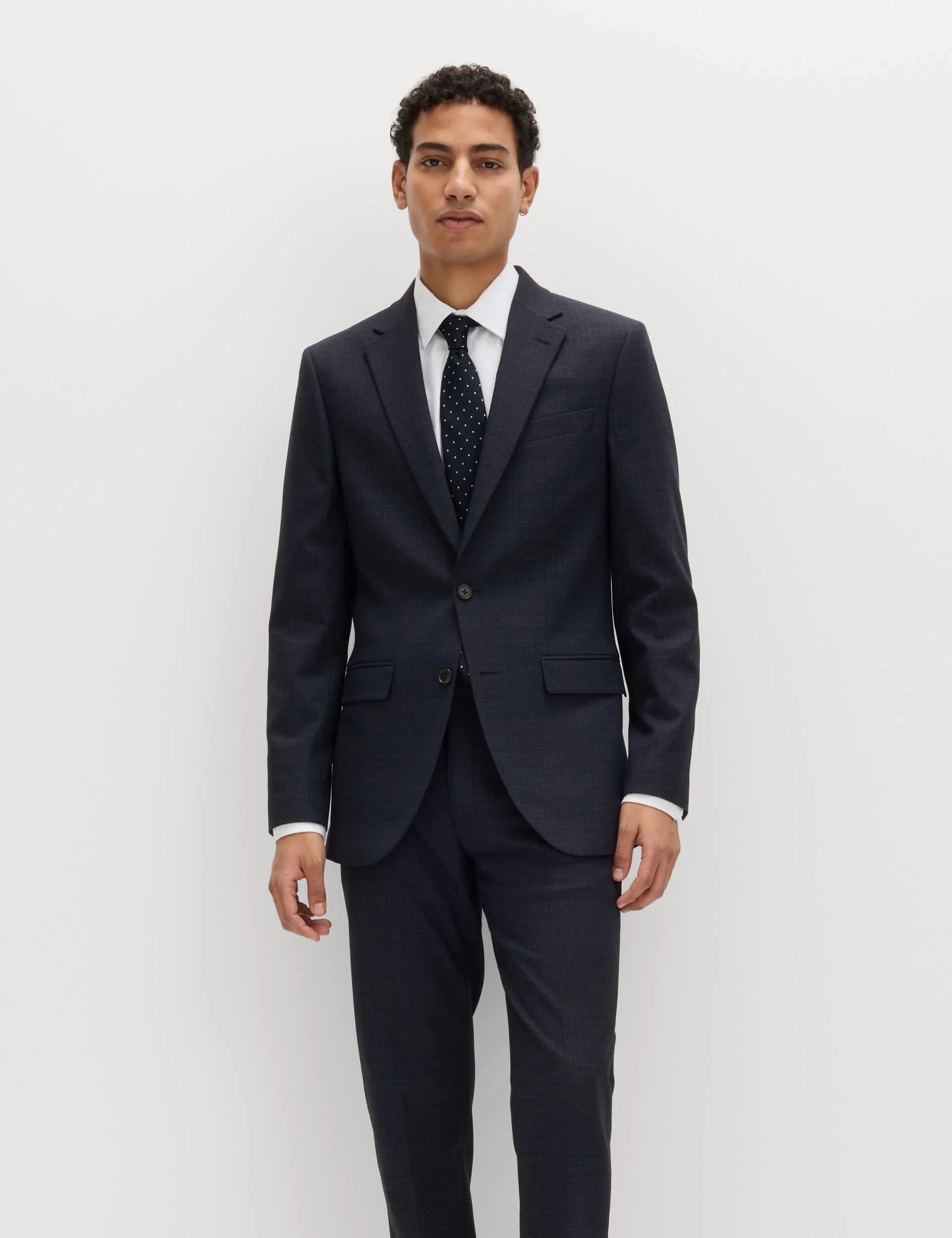 2 Piece Slim Fit Textured Stretch Suit thumbnail 6