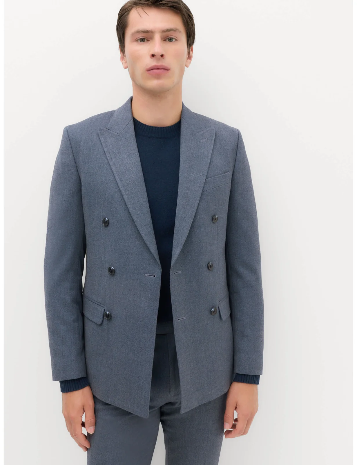 2 Piece Slim Fit Twill Double Breasted Suit primary image