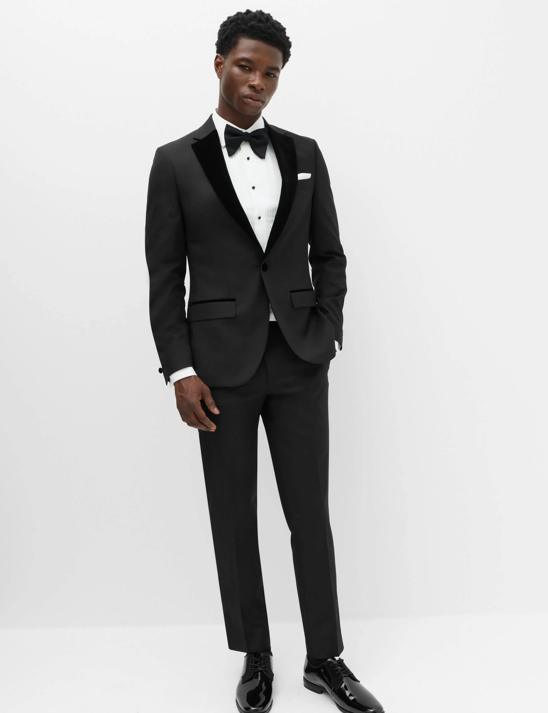 2 Piece Slim Fit Ultimate Velvet Lapel Tuxedo Suit thumbnail 2