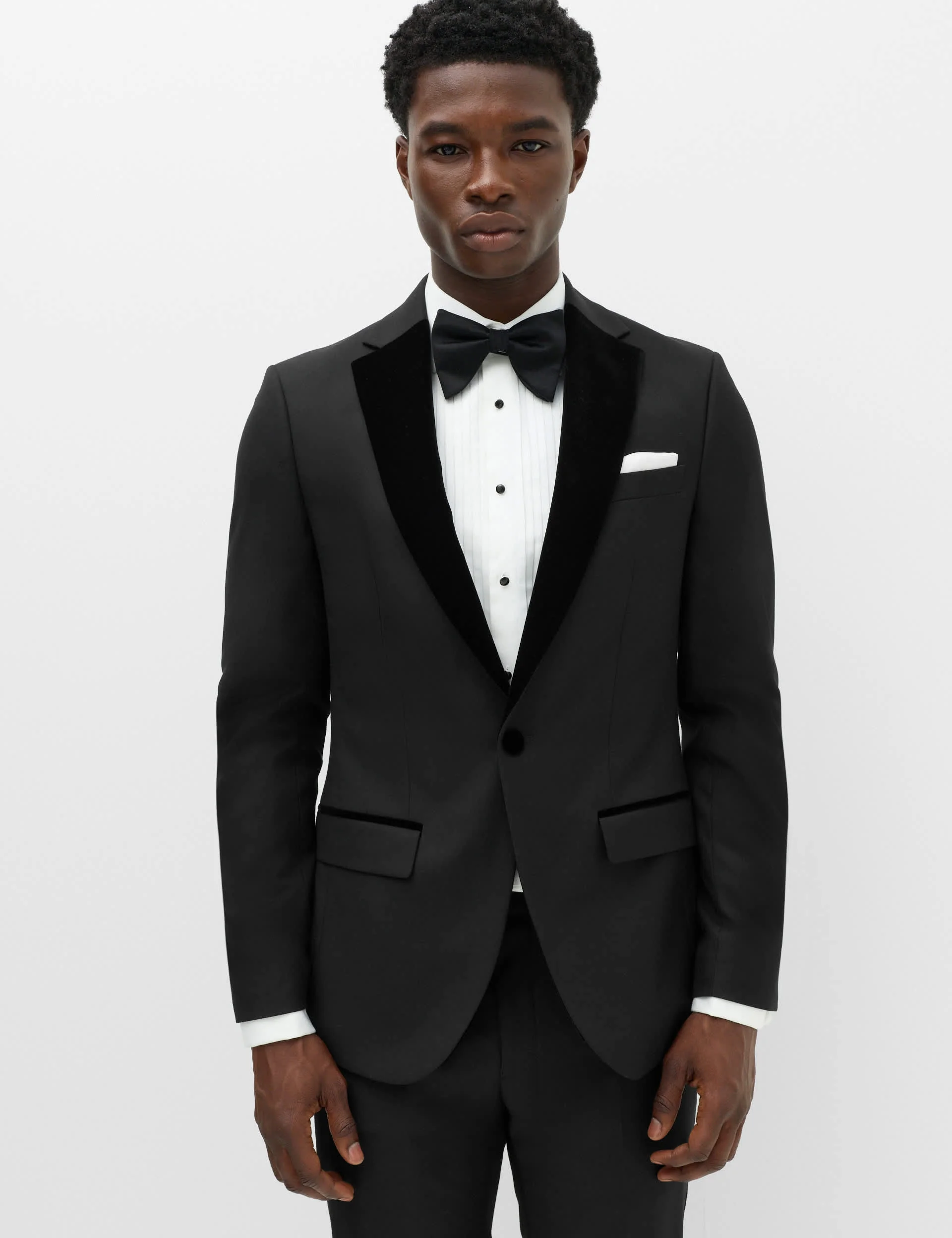2 Piece Slim Fit Ultimate Velvet Lapel Tuxedo Suit thumbnail 5