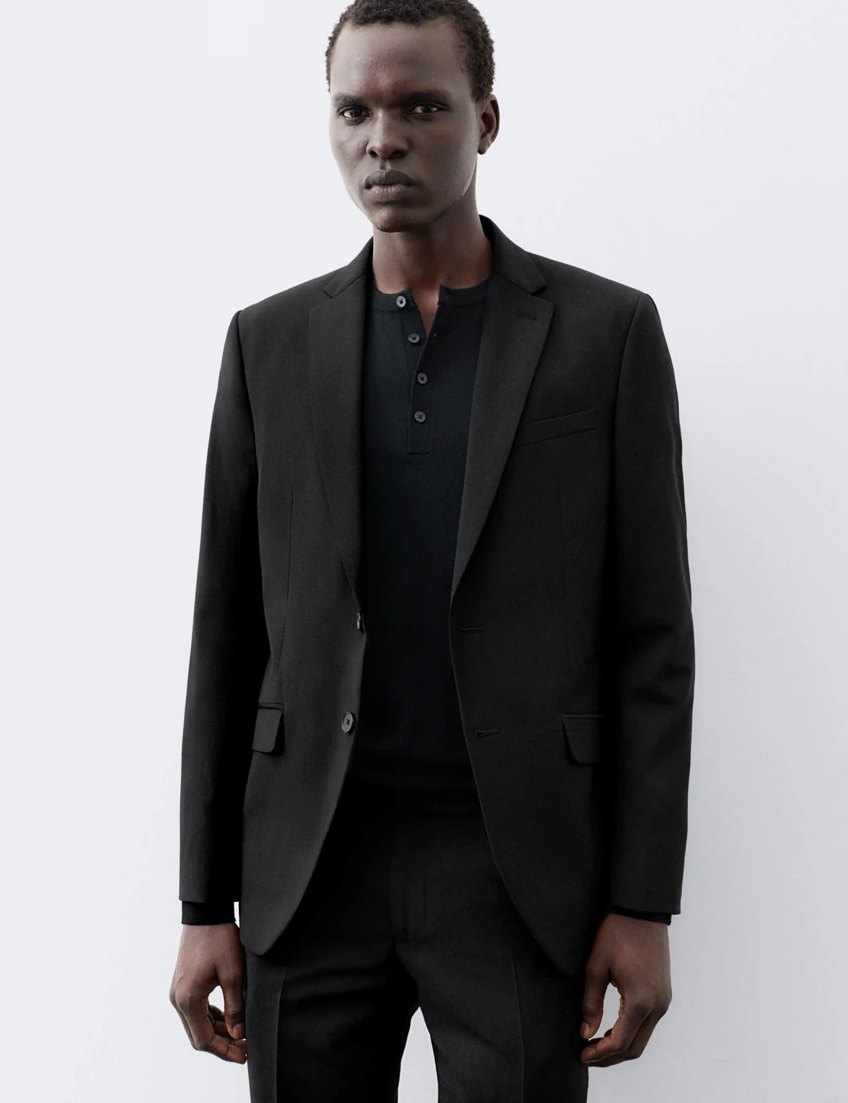 2 Piece Slim Fit Wool Blend Stretch Suit primary image