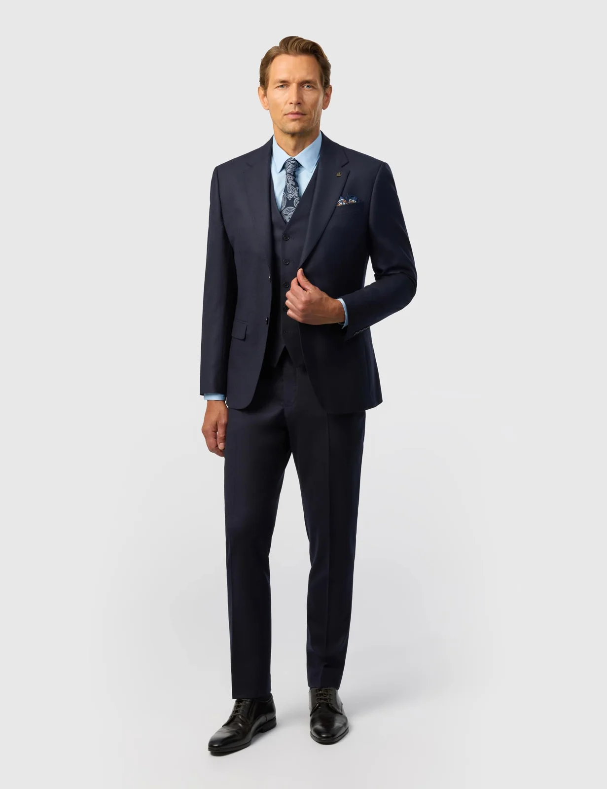 2 Piece Slim Fit Wool Rich Stretch Flannel Suit thumbnail 5