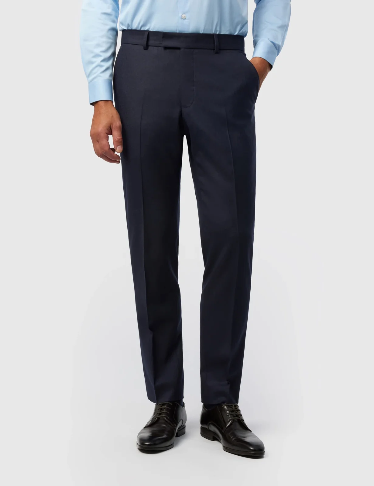 2 Piece Slim Fit Wool Rich Stretch Flannel Suit primary image