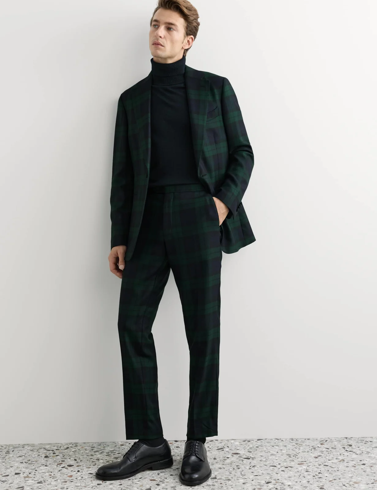 2 Piece Tailored Fit British Check Suit thumbnail 6