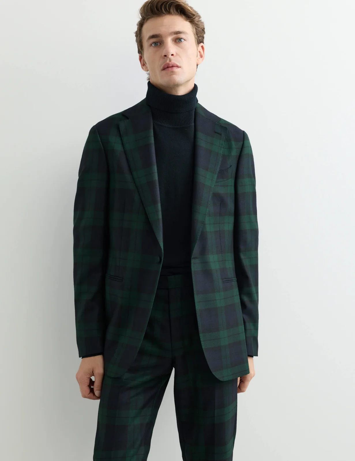 2 Piece Tailored Fit British Check Suit primary image