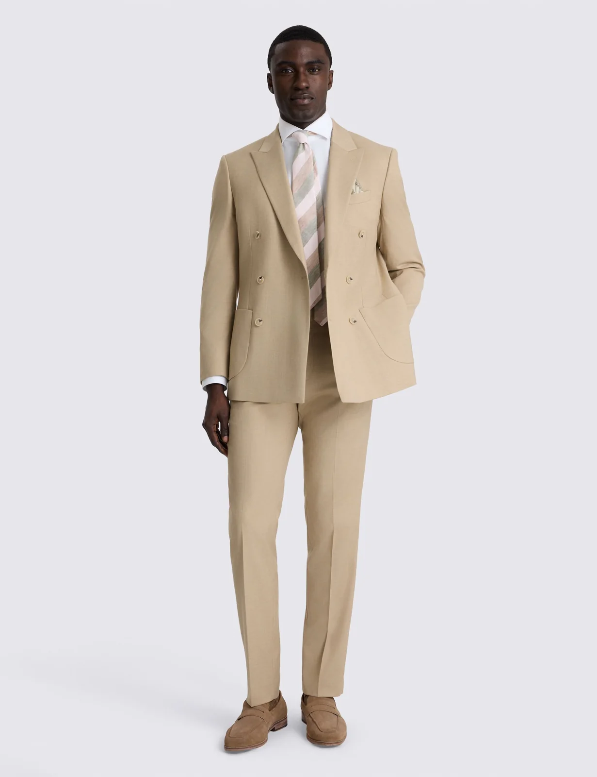 2 Piece Tailored Fit Double Breasted Suit thumbnail 2
