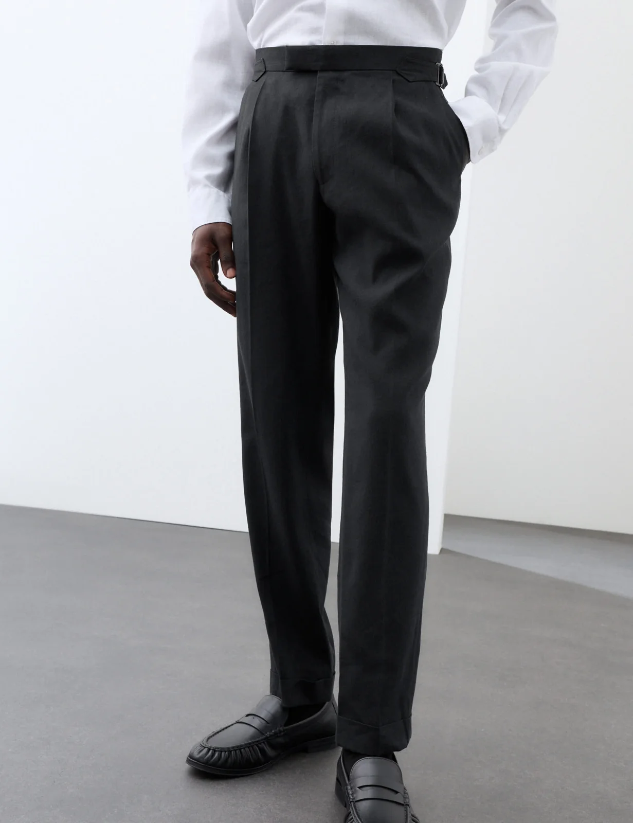 2 Piece Tailored Fit Italian Performance Linen Blend Double Breasted Suit thumbnail 3