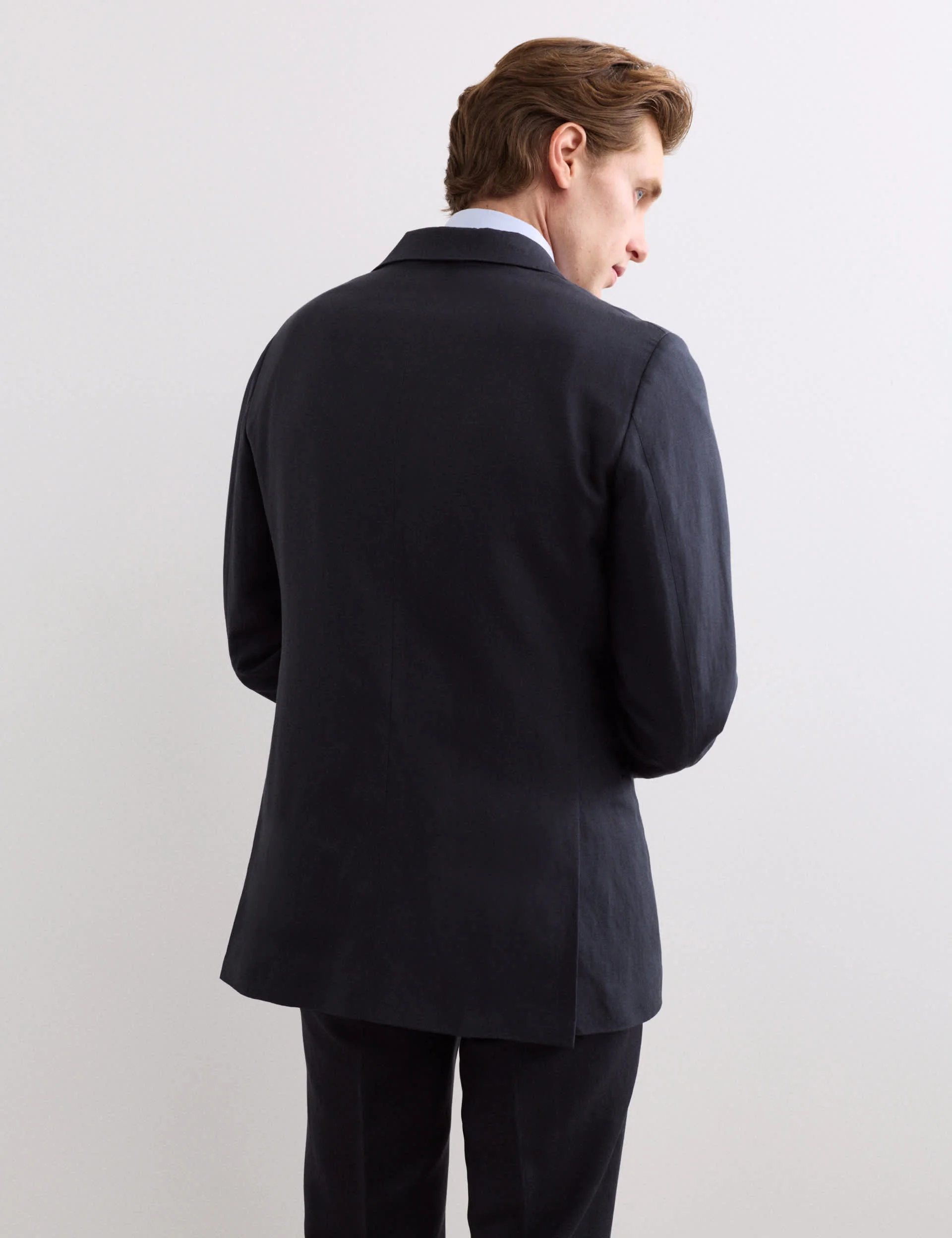 2 Piece Tailored Fit Italian Silk & Linen Suit thumbnail 2