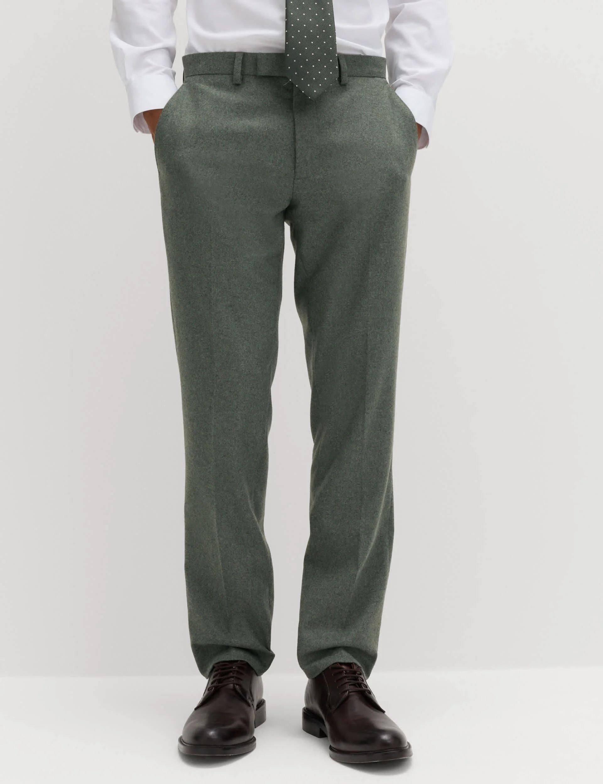 2 Piece Tailored Fit Italian Wool Rich Tweed Suit thumbnail 4