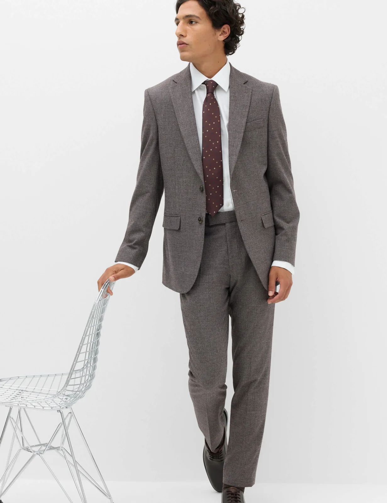 2 Piece Tailored Fit Micro Check Suit thumbnail 5