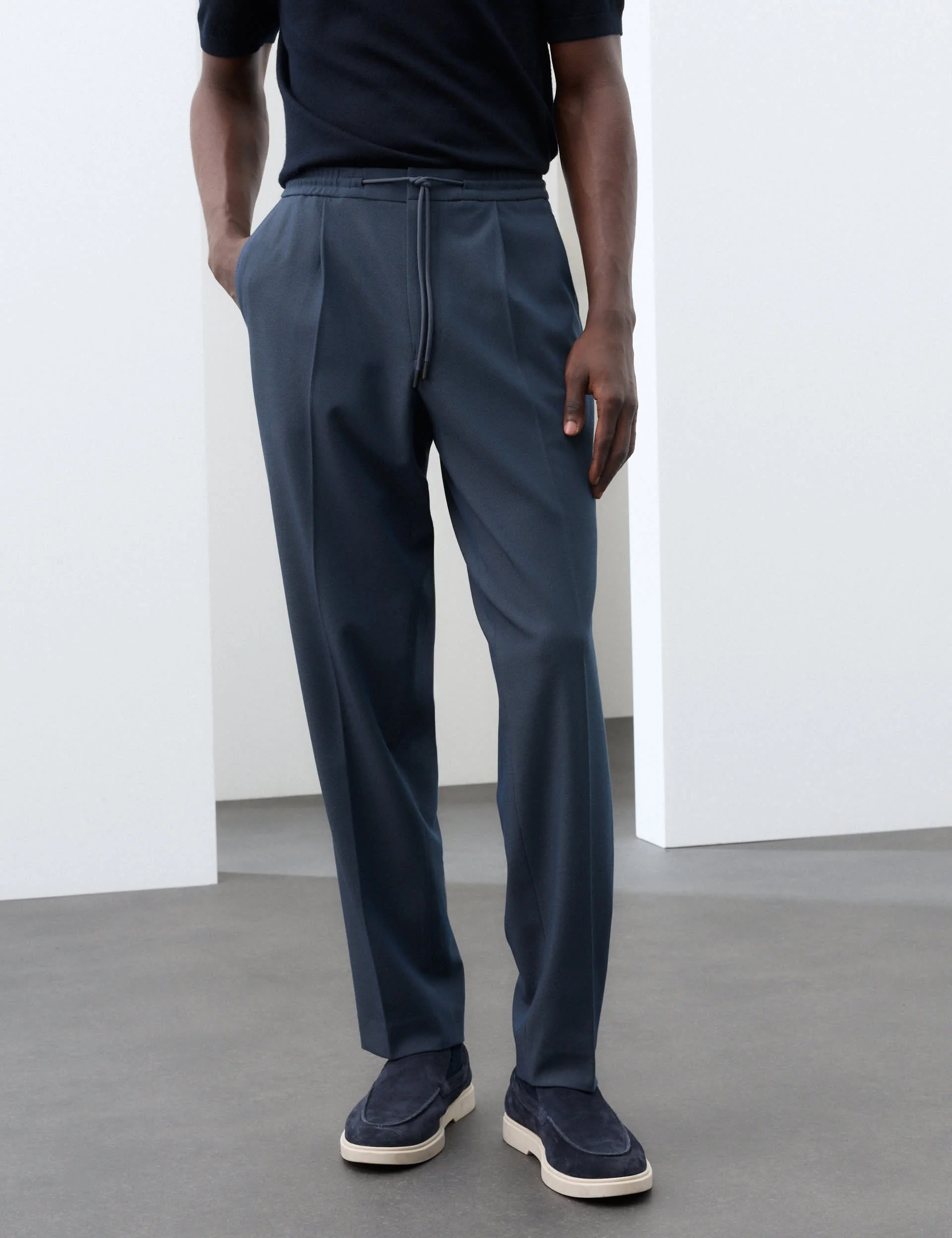 2 Piece Tailored Fit Performance Twill Suit thumbnail 2
