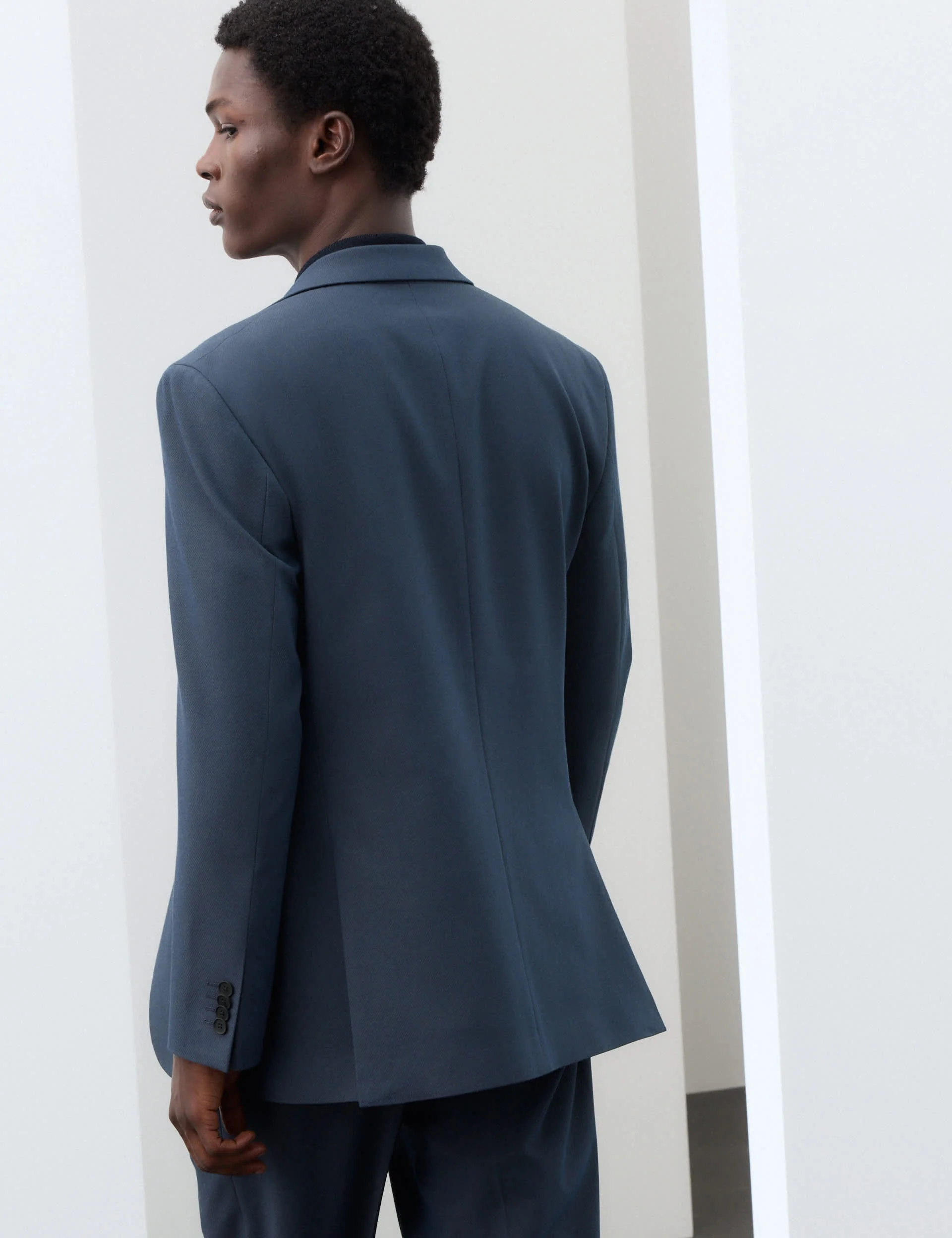 2 Piece Tailored Fit Performance Twill Suit thumbnail 5