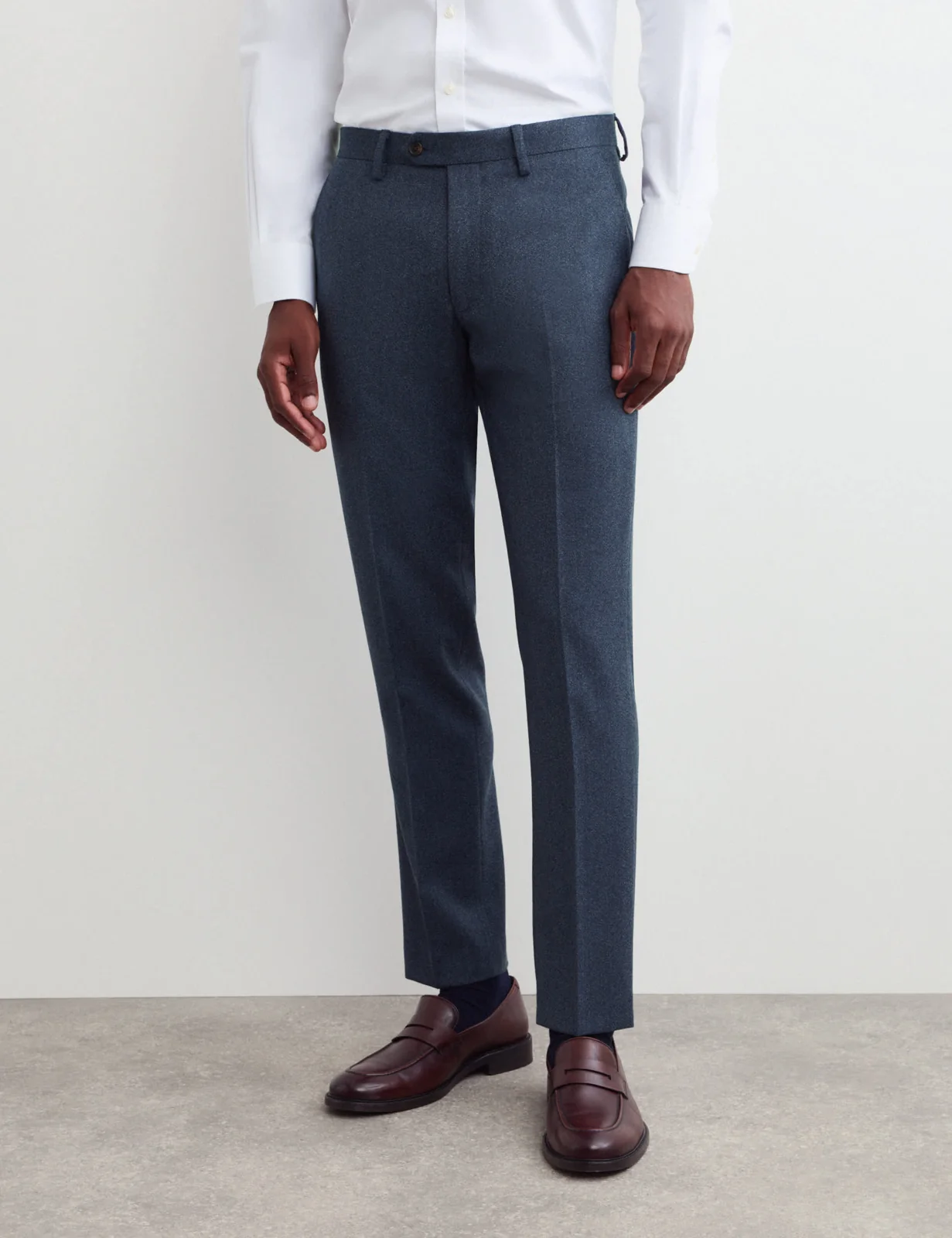 2 Piece Tailored Fit Pure Wool Mouliné Suit
