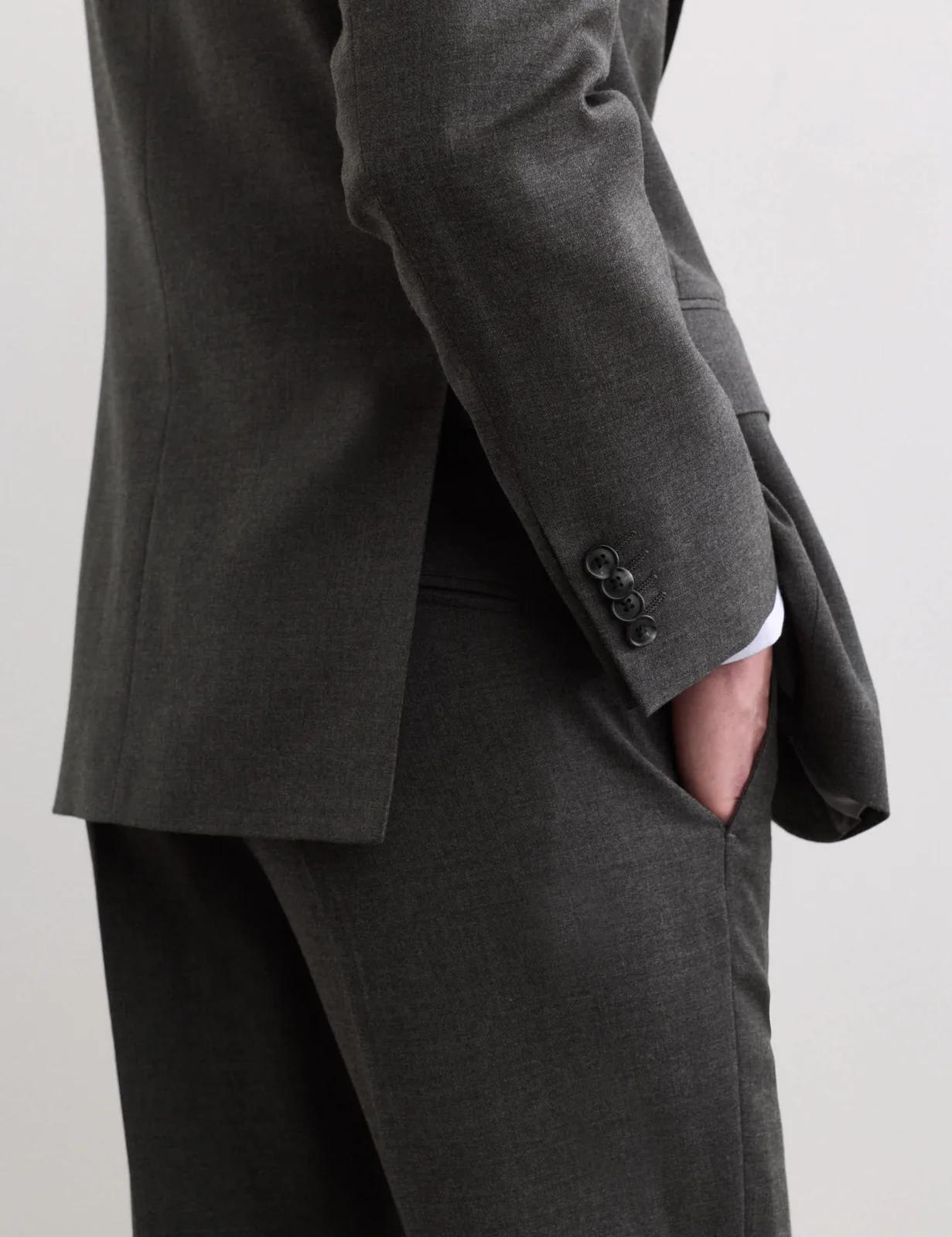 2 Piece Tailored Fit Pure Wool Suit thumbnail 2
