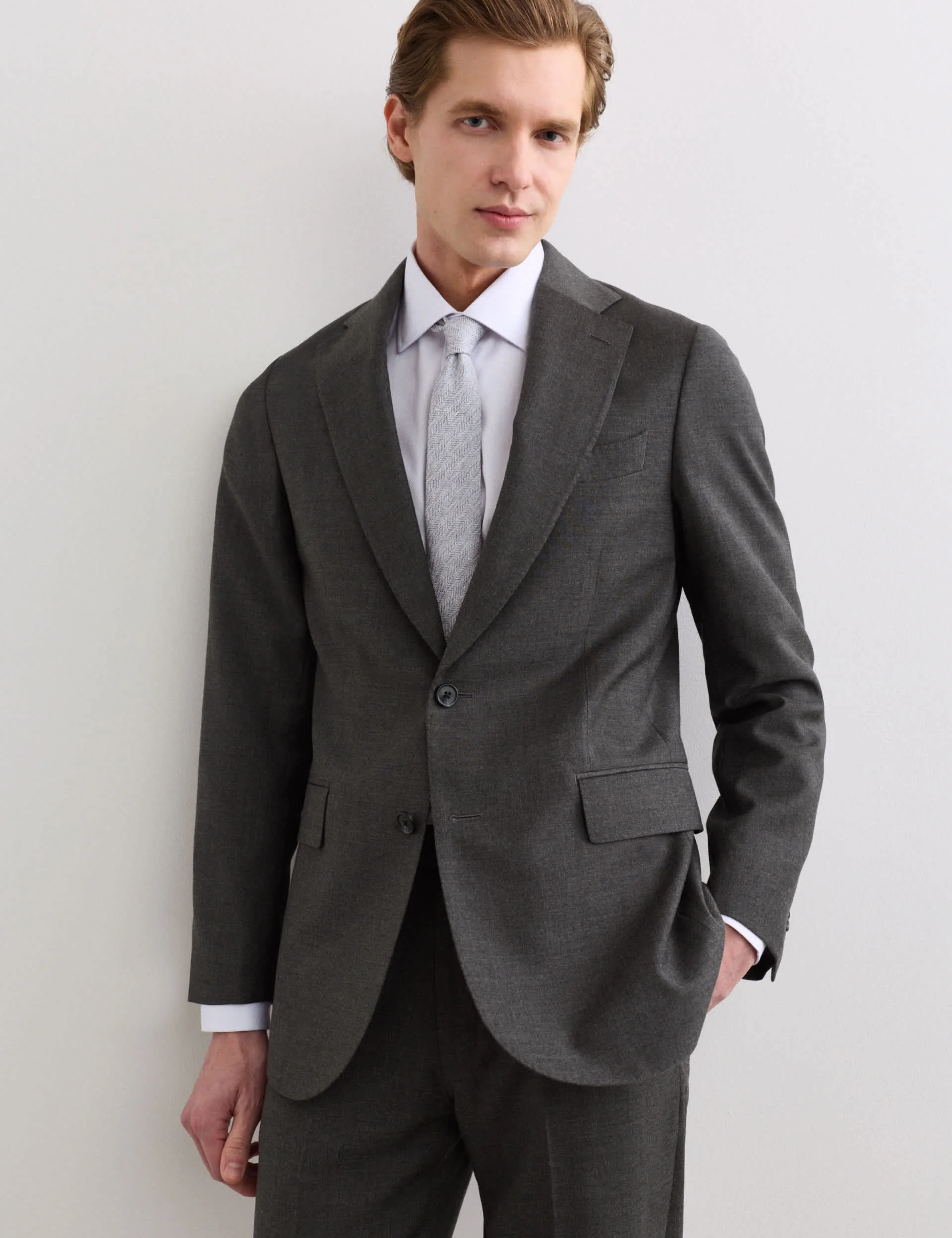 2 Piece Tailored Fit Pure Wool Suit