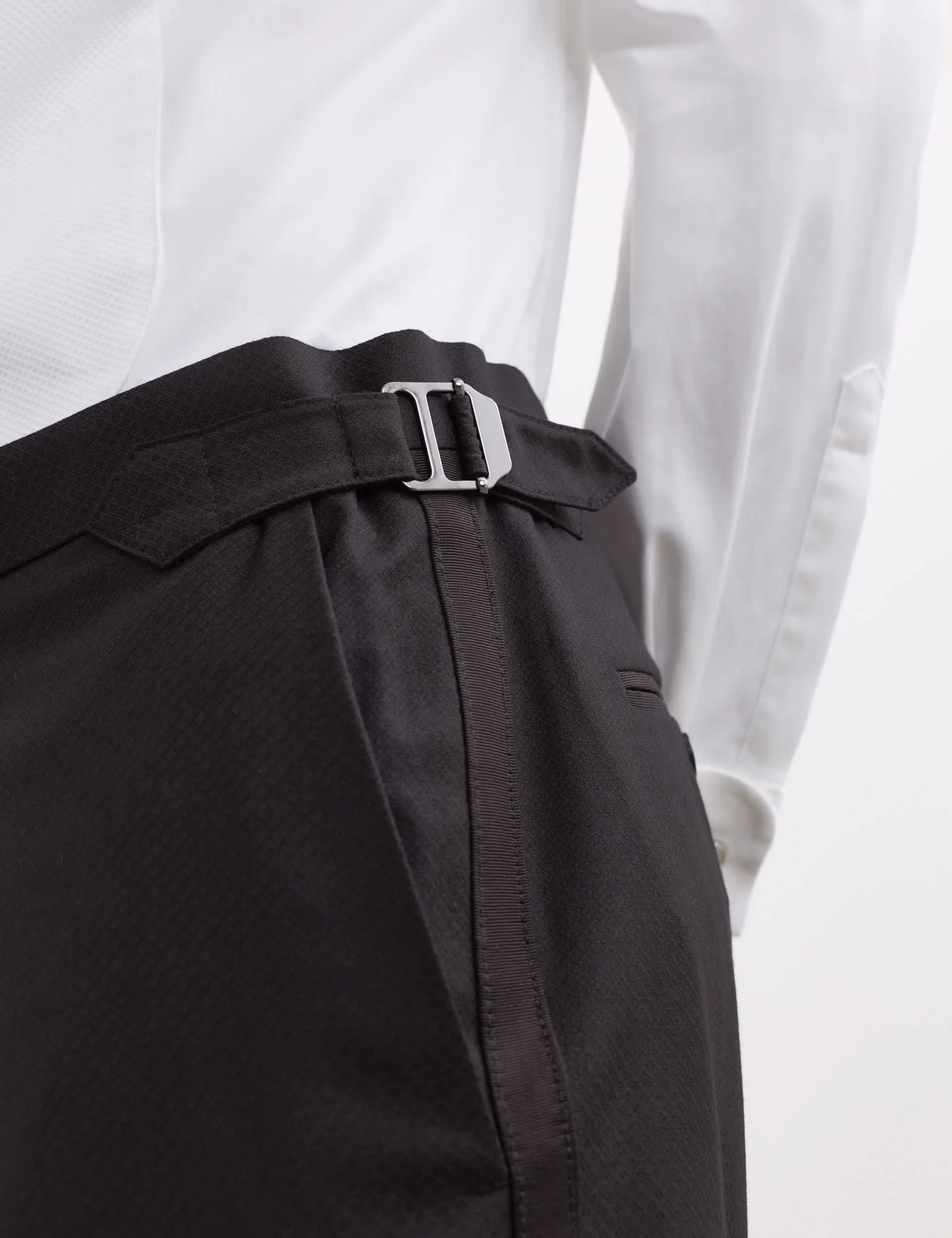 2 Piece Tailored Fit Pure Wool Tuxedo Suit thumbnail 2
