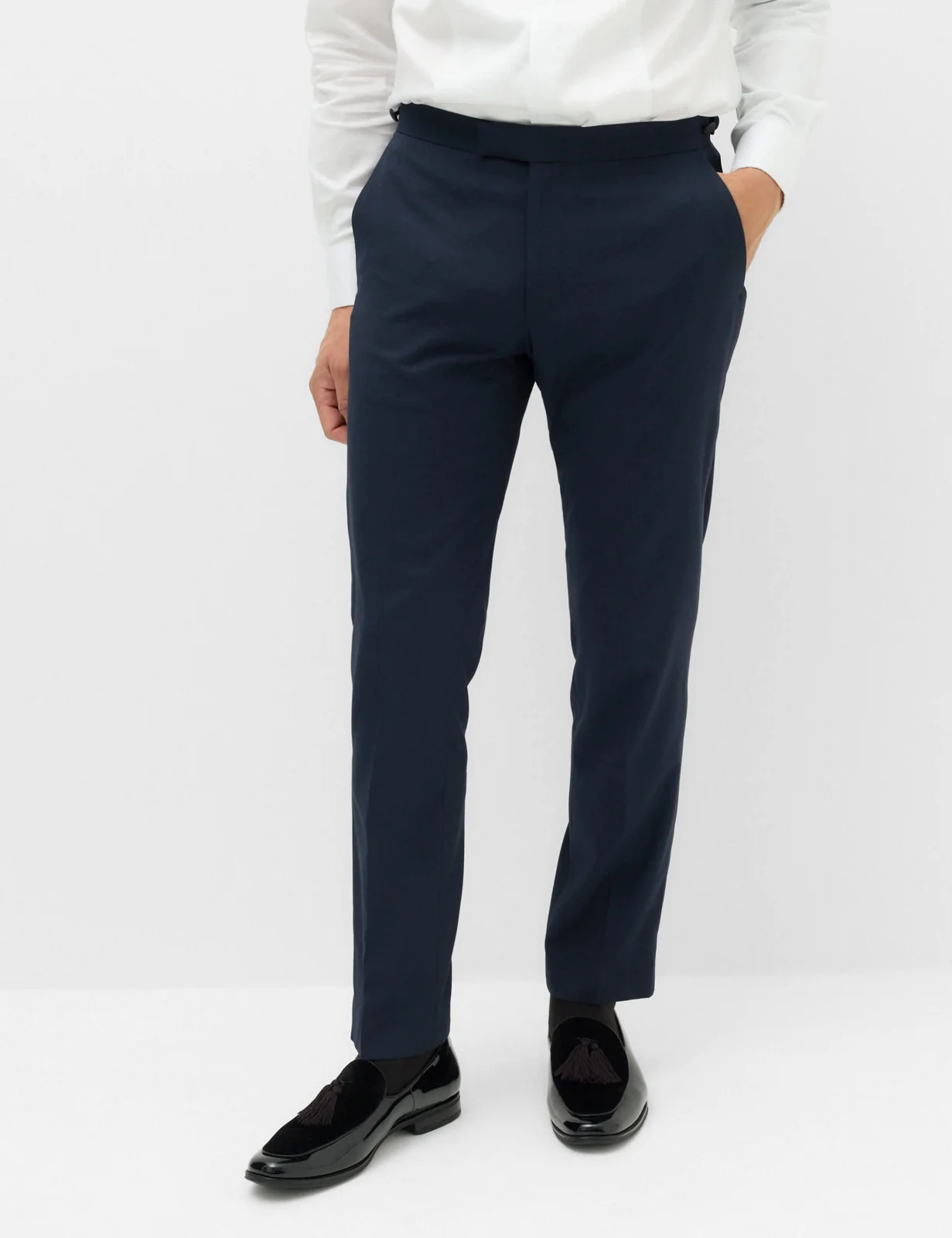 2 Piece Tailored Fit Shawl Collar Tipped Tux Suit thumbnail 2