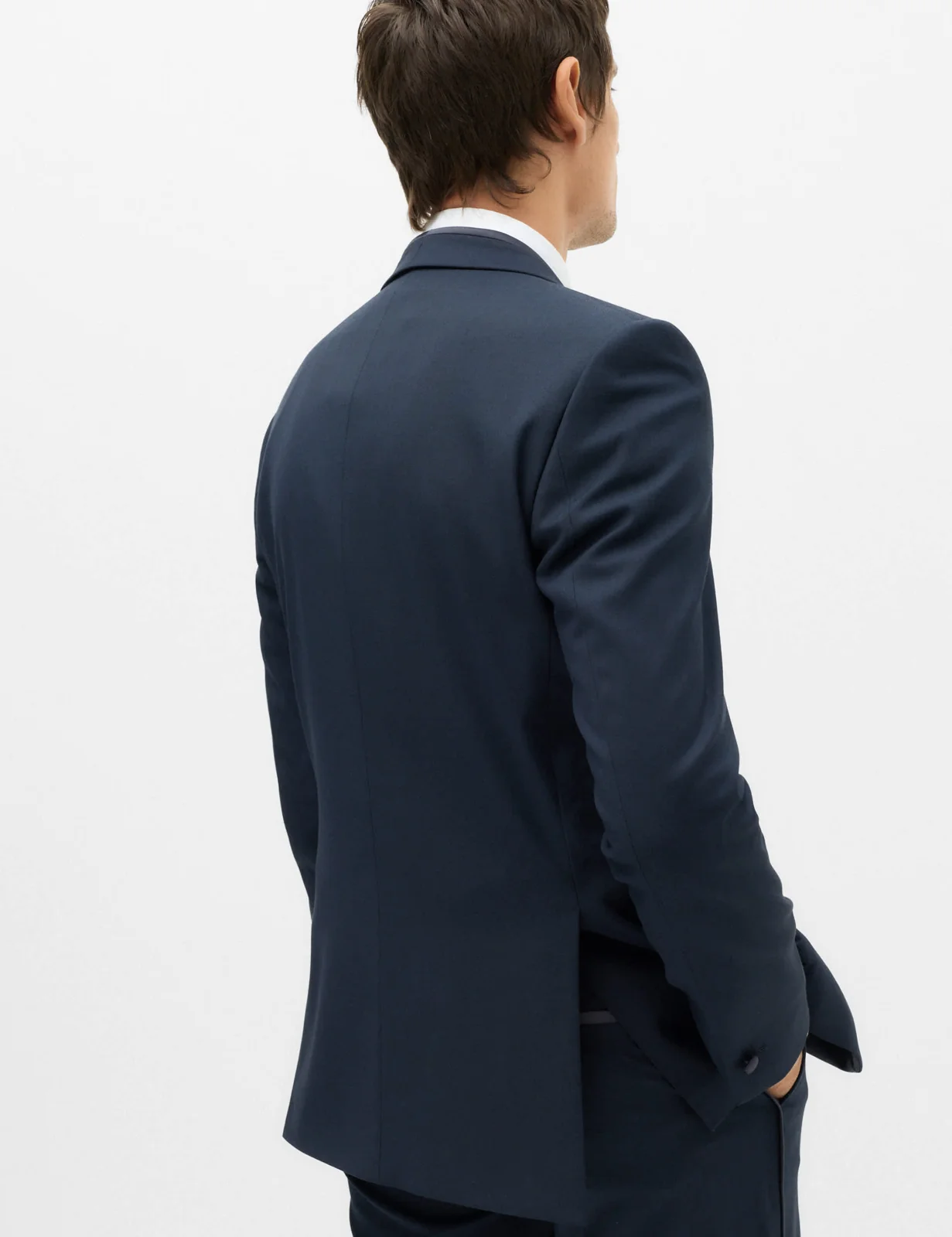 2 Piece Tailored Fit Shawl Collar Tipped Tux Suit thumbnail 3