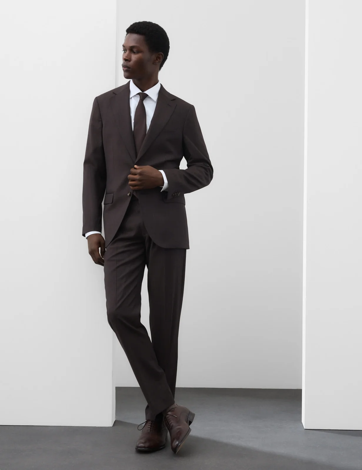 2 Piece Tailored Fit Wool Blend Suit thumbnail 6