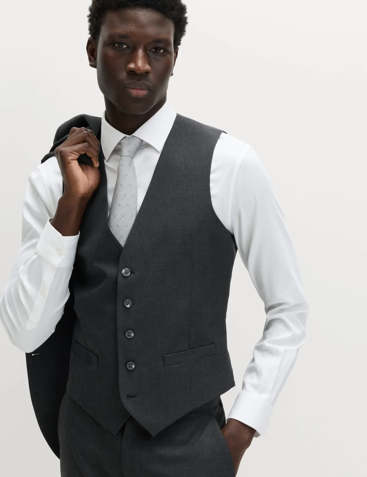 3 Piece Regular Fit Machine Washable Suit thumbnail 2