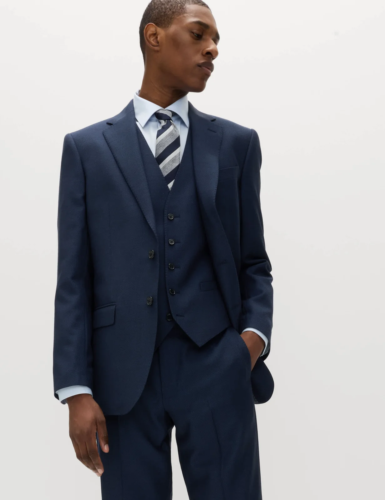 3 Piece Regular Fit Pure Wool Suit primary image