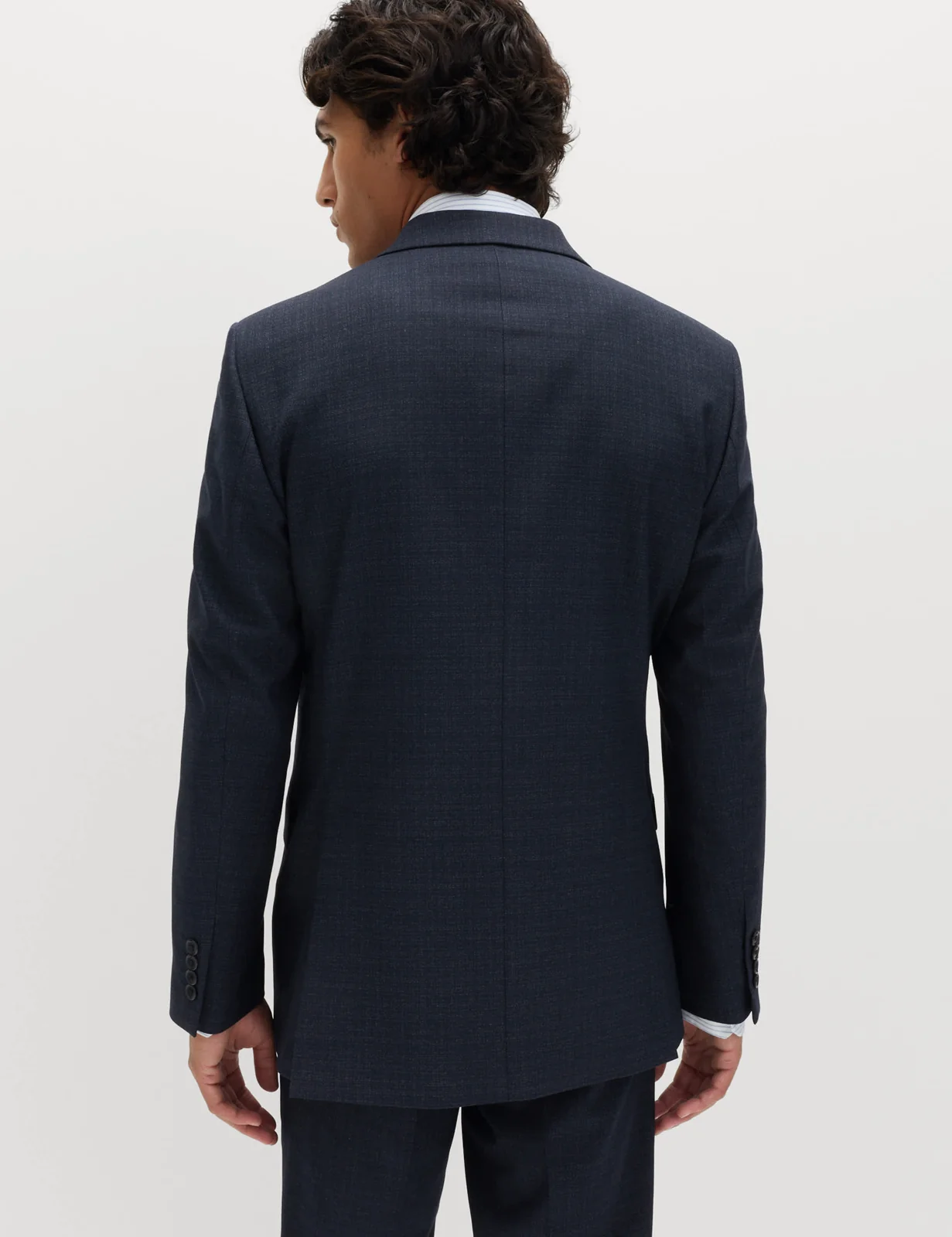 3 Piece Regular Fit Textured Stretch Suit thumbnail 3