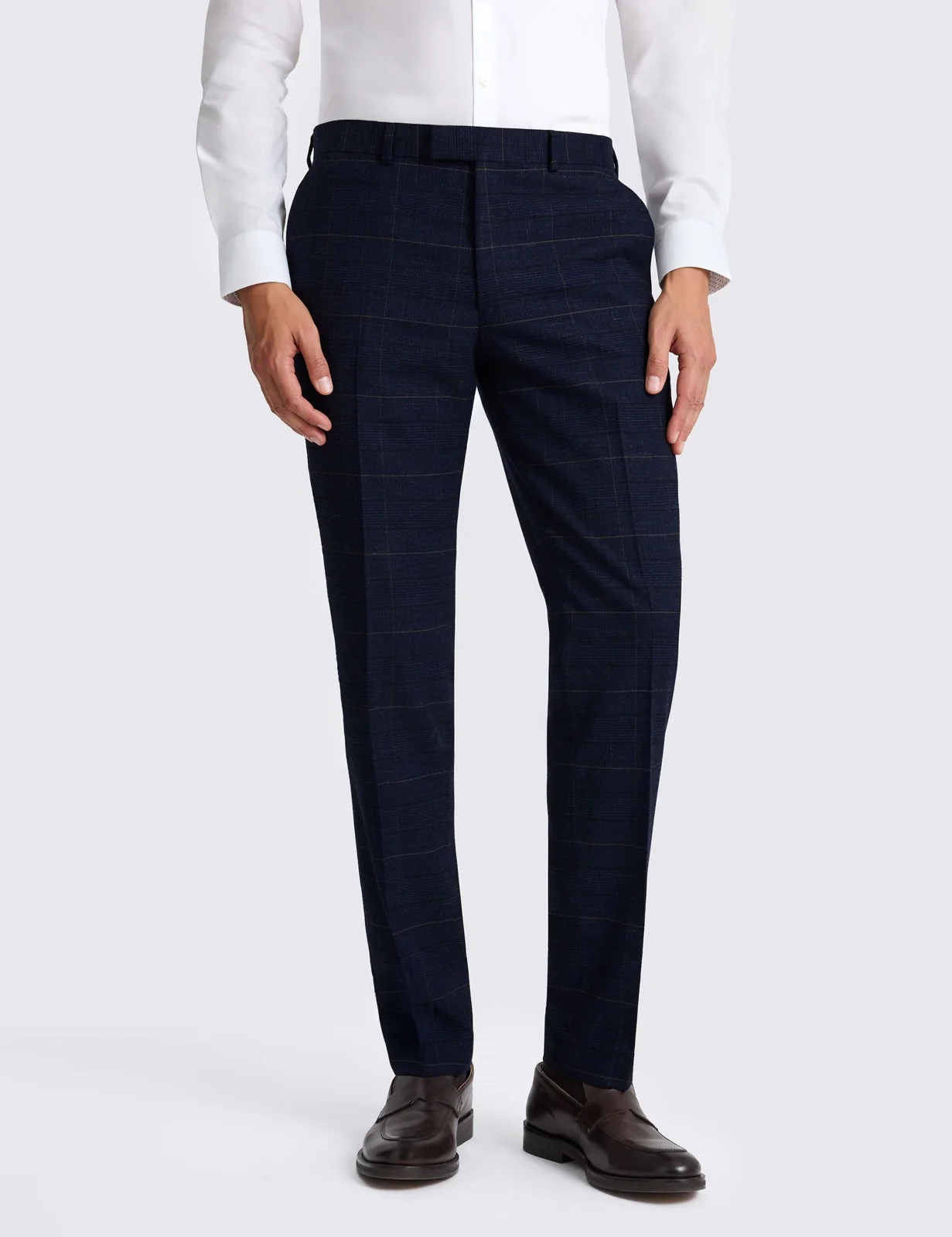 3 Piece Slim Fit Check Stretch Suit thumbnail 3