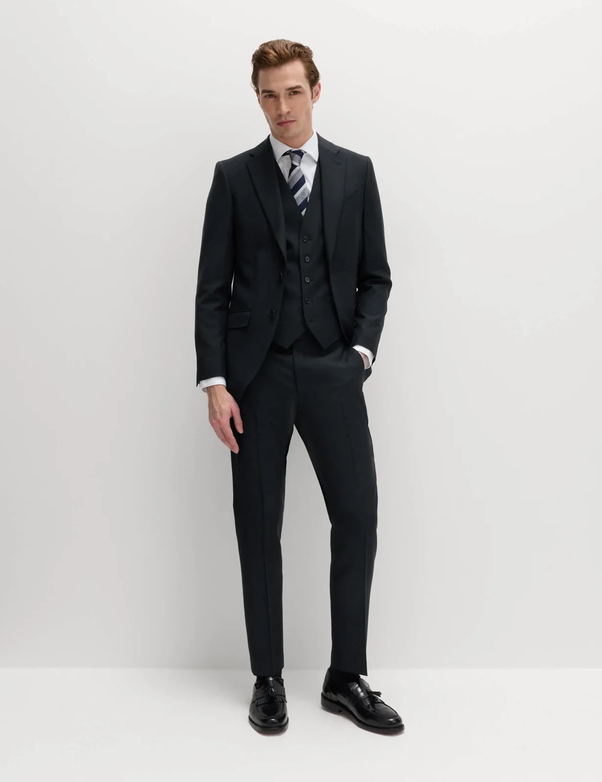 3 Piece Slim Fit Pure Wool Suit thumbnail 2
