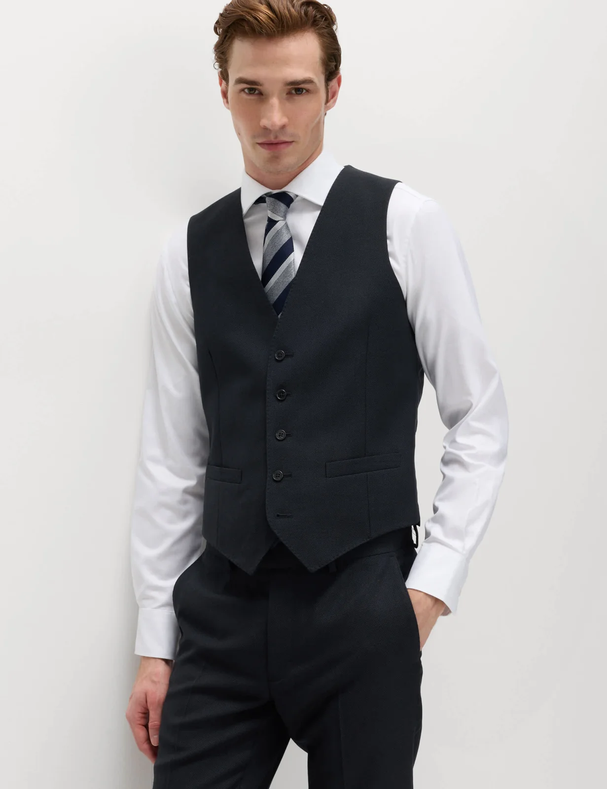 3 Piece Slim Fit Pure Wool Suit thumbnail 5