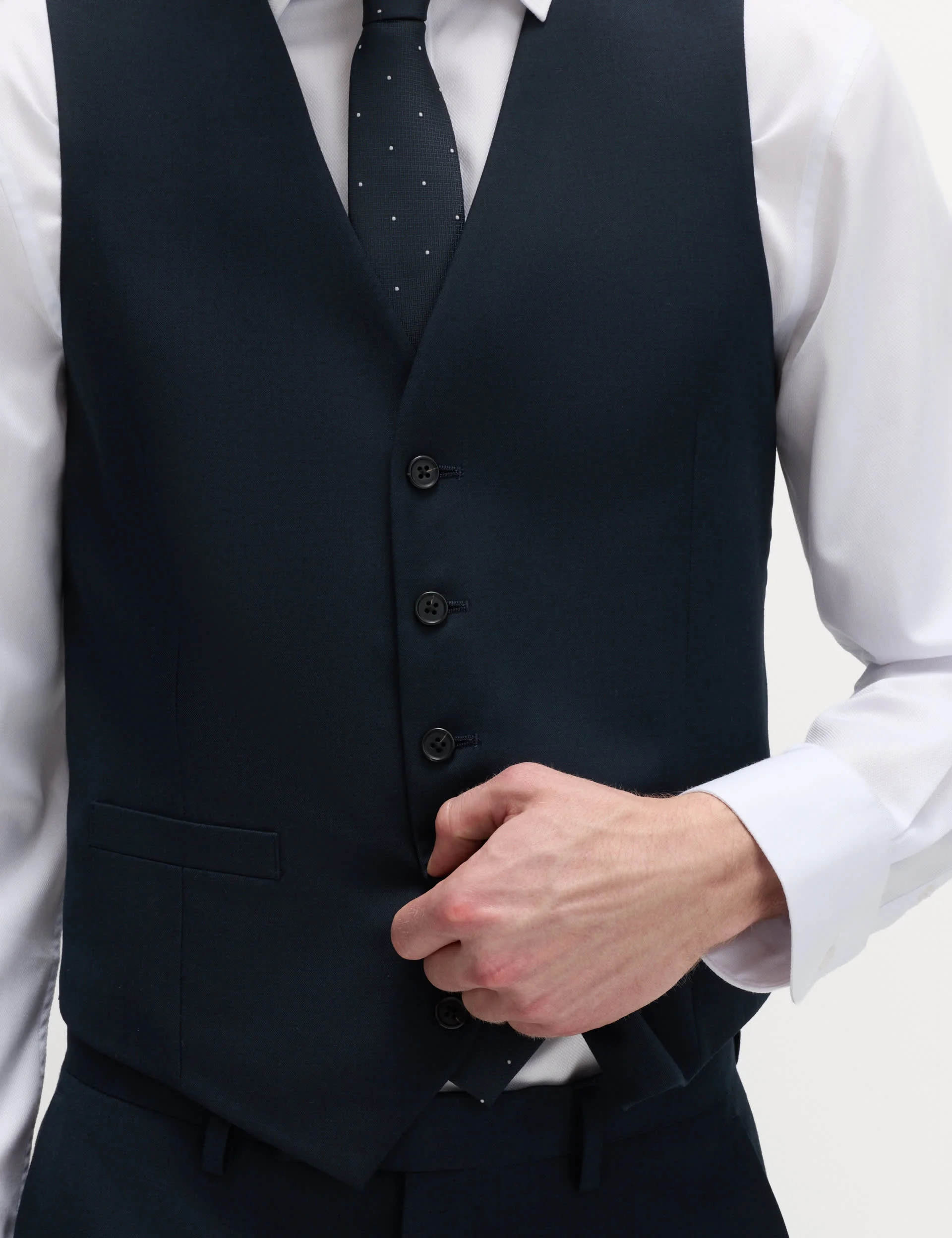 3 Piece Slim Fit Stretch Suit thumbnail 2