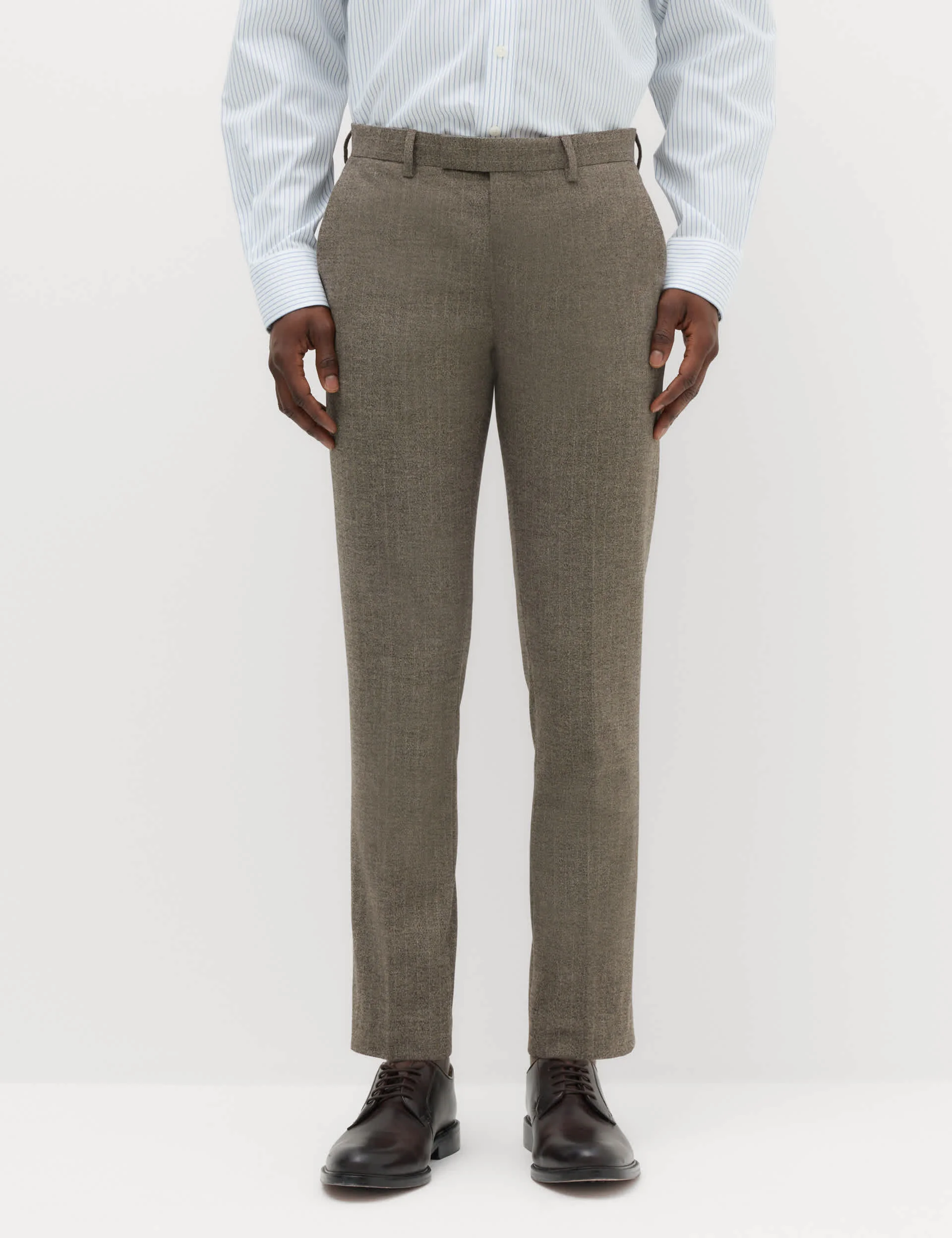 3 Piece Slim Fit Striped Stretch Suit thumbnail 4