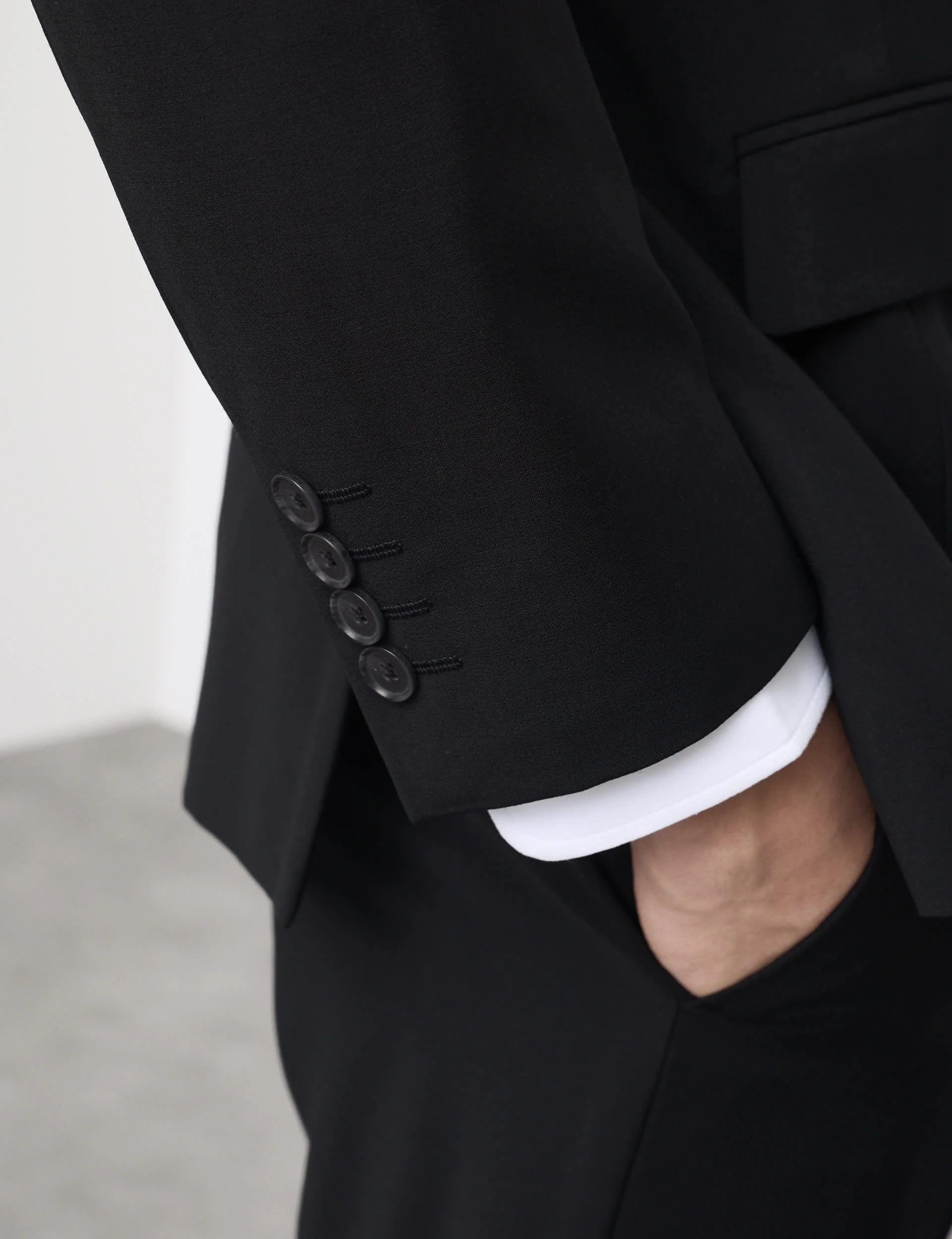 3 Piece Slim Fit Wool Blend Stretch Suit thumbnail 5