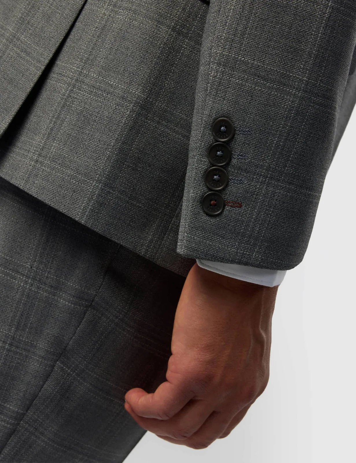 3 Piece Slim Fit Wool Blend Suit thumbnail 2