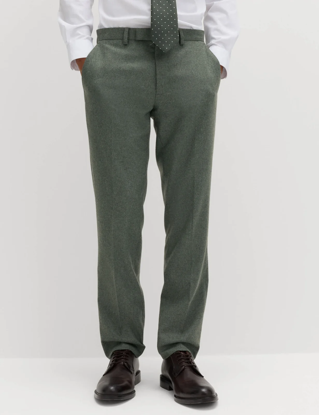 3 Piece Tailored Fit Italian Wool Rich Tweed Suit thumbnail 4