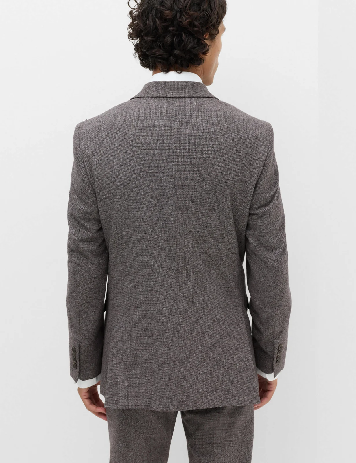 3 Piece Tailored Fit Micro Check Suit thumbnail 5