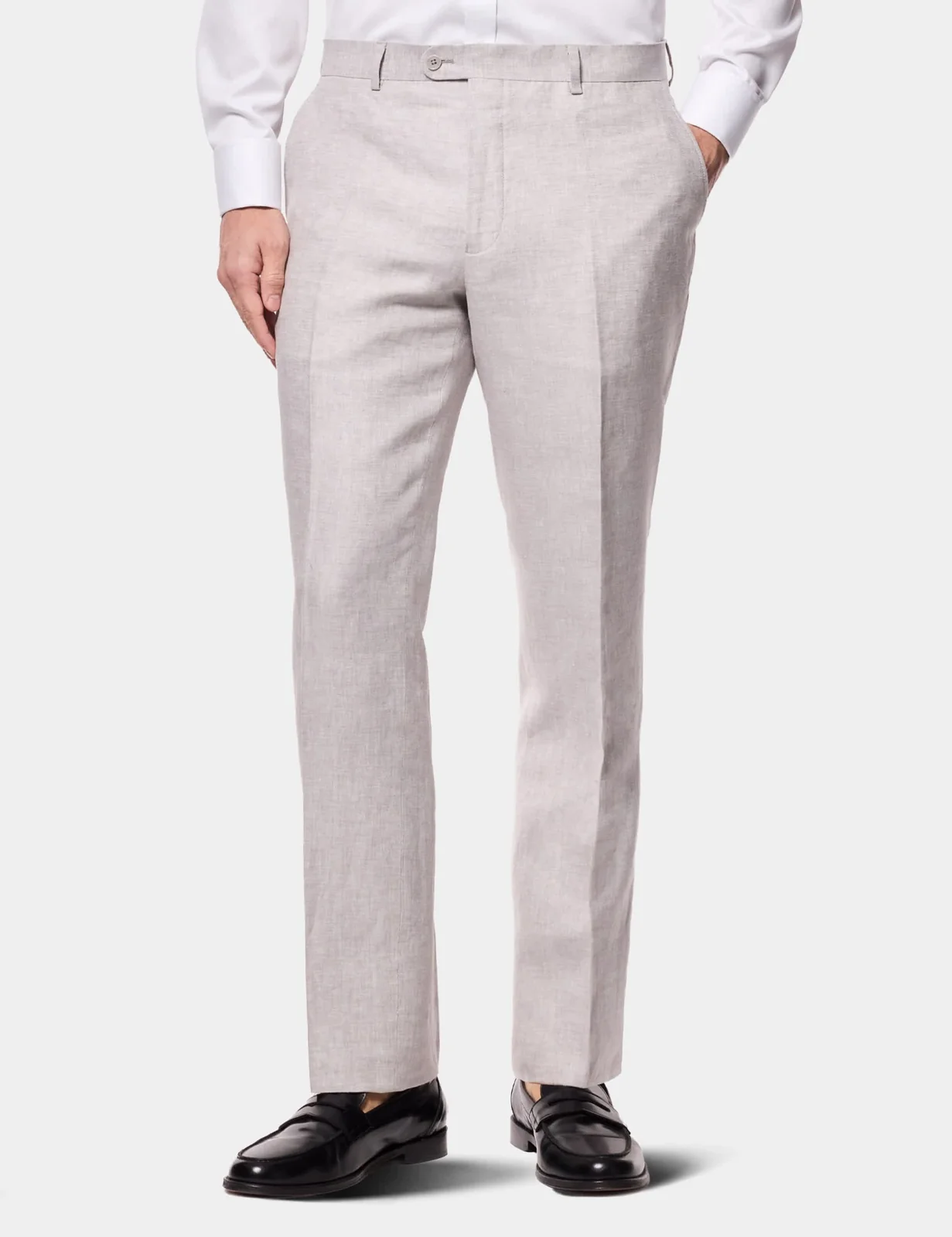 3 Piece Tailored Fit Pure Linen Suit thumbnail 4