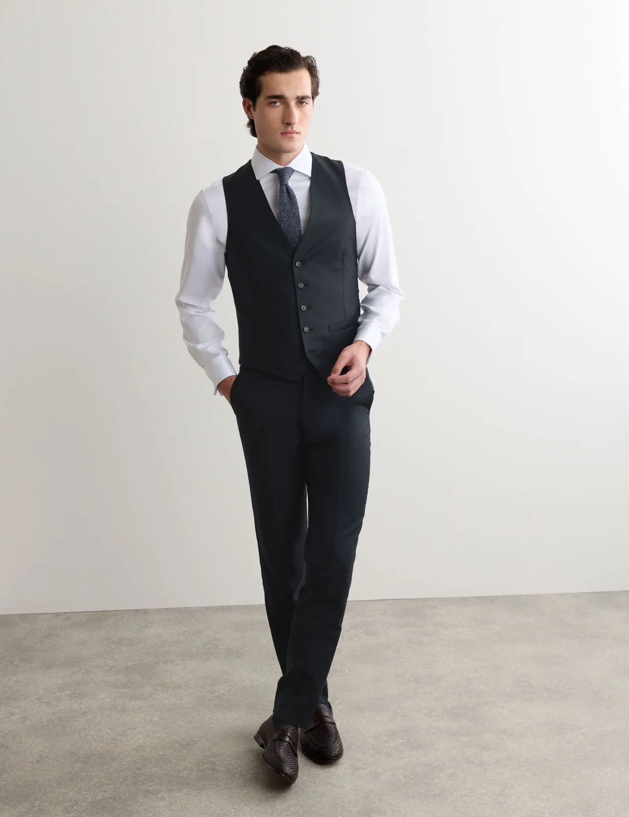 3 Piece Tailored Fit Pure Wool Suit thumbnail 6