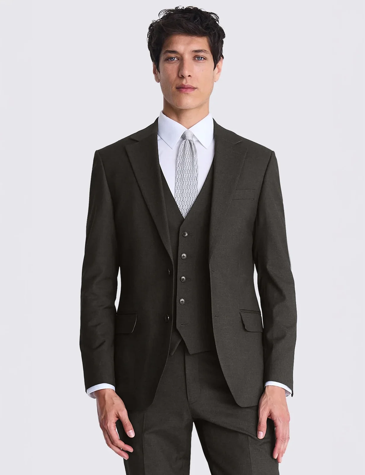 3 Piece Tailored Fit Stretch Suit thumbnail 6