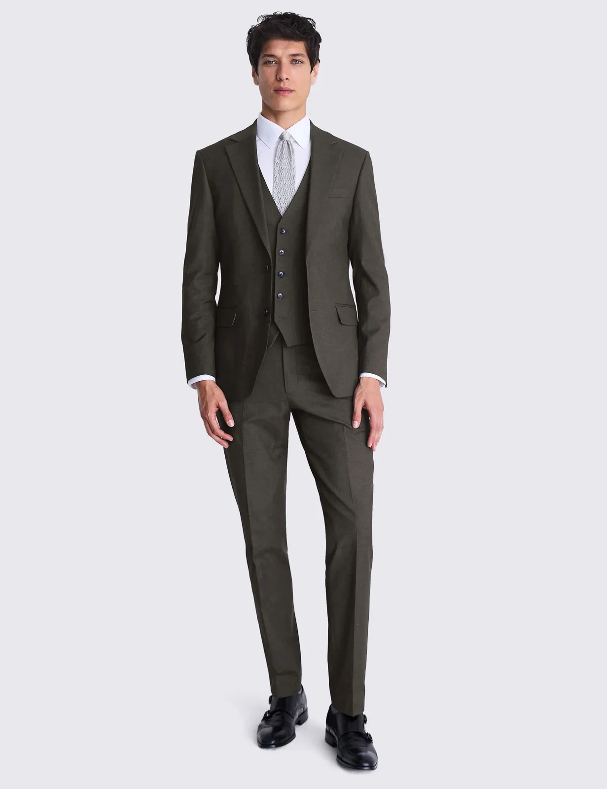 3 Piece Tailored Fit Stretch Suit primary image