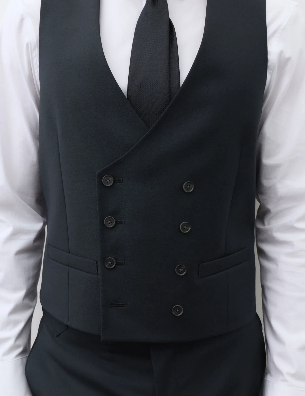 3 Piece Tailored Fit Wool Rich Suit